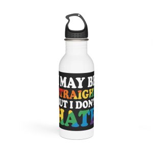 Pride Gay Lgbt Rainbow Tshirt Design(3) Stainless Steel Water Bottle