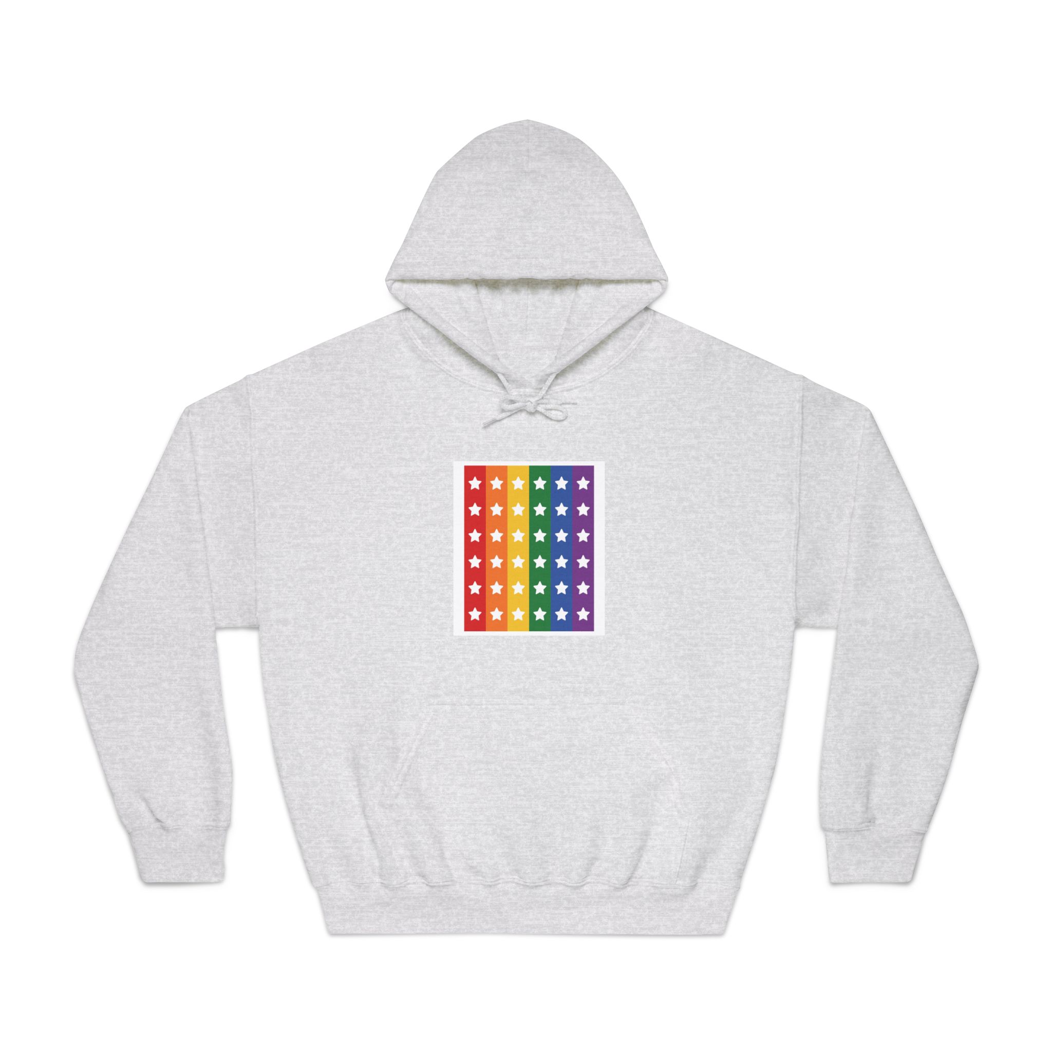 Lgbt Pride Month June Lesbian Gay Bisexual Transgender Lgbtq Flag Rainbow Vector(3) (1) Unisex Dryblend Hooded Sweatshirt - Image 5