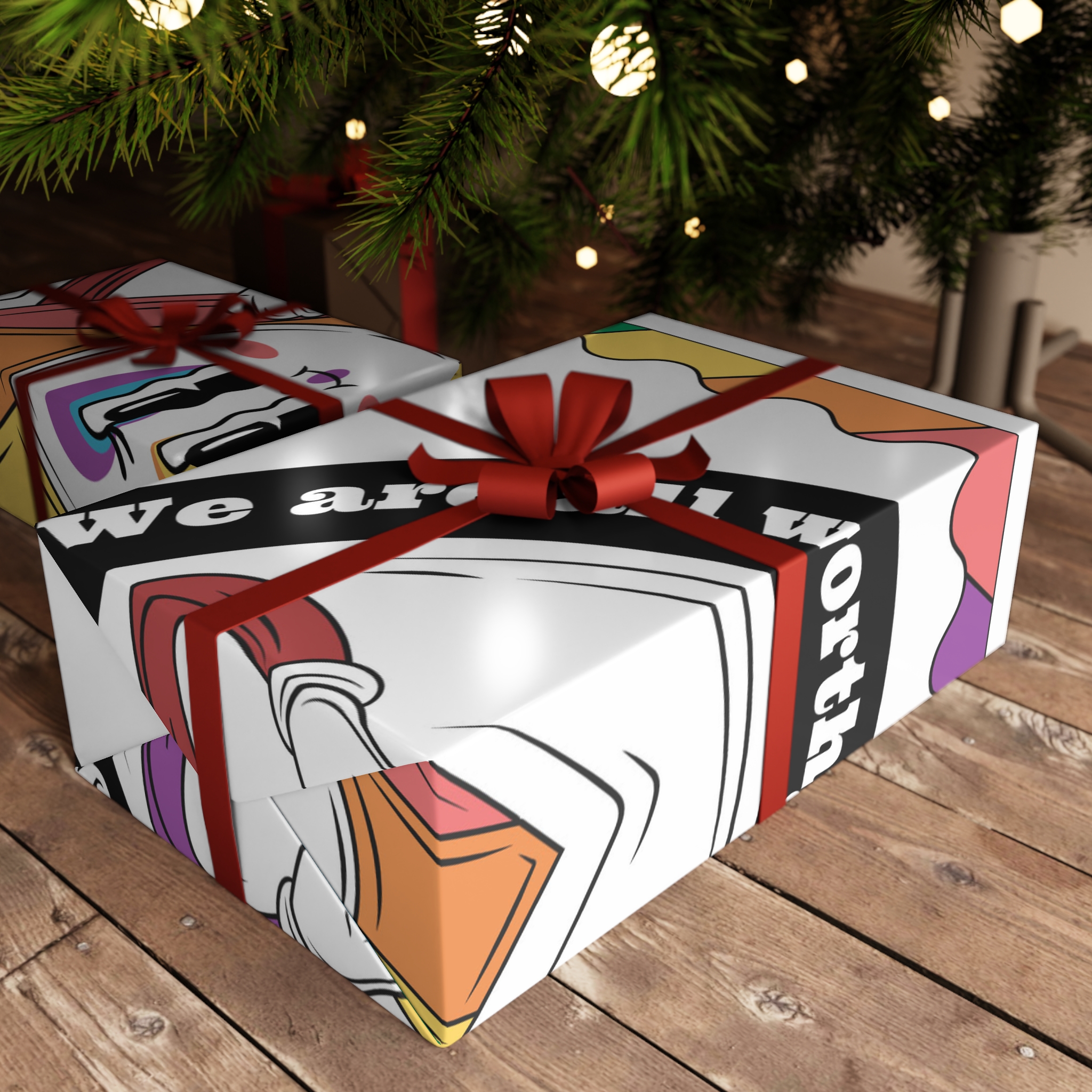 Hand Drawn Illustration Pride Month Celebration(3) Gift Wrapping Paper Sheets 1pc - Image 6