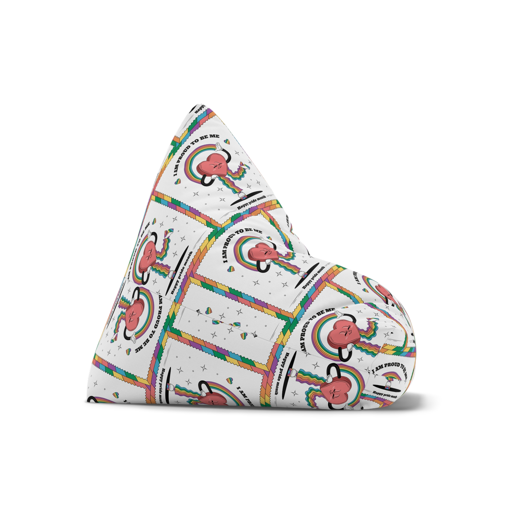 Hand Drawn Illustration Pride Month Celebration(6) Bean Bag Chair Cover - Image 7