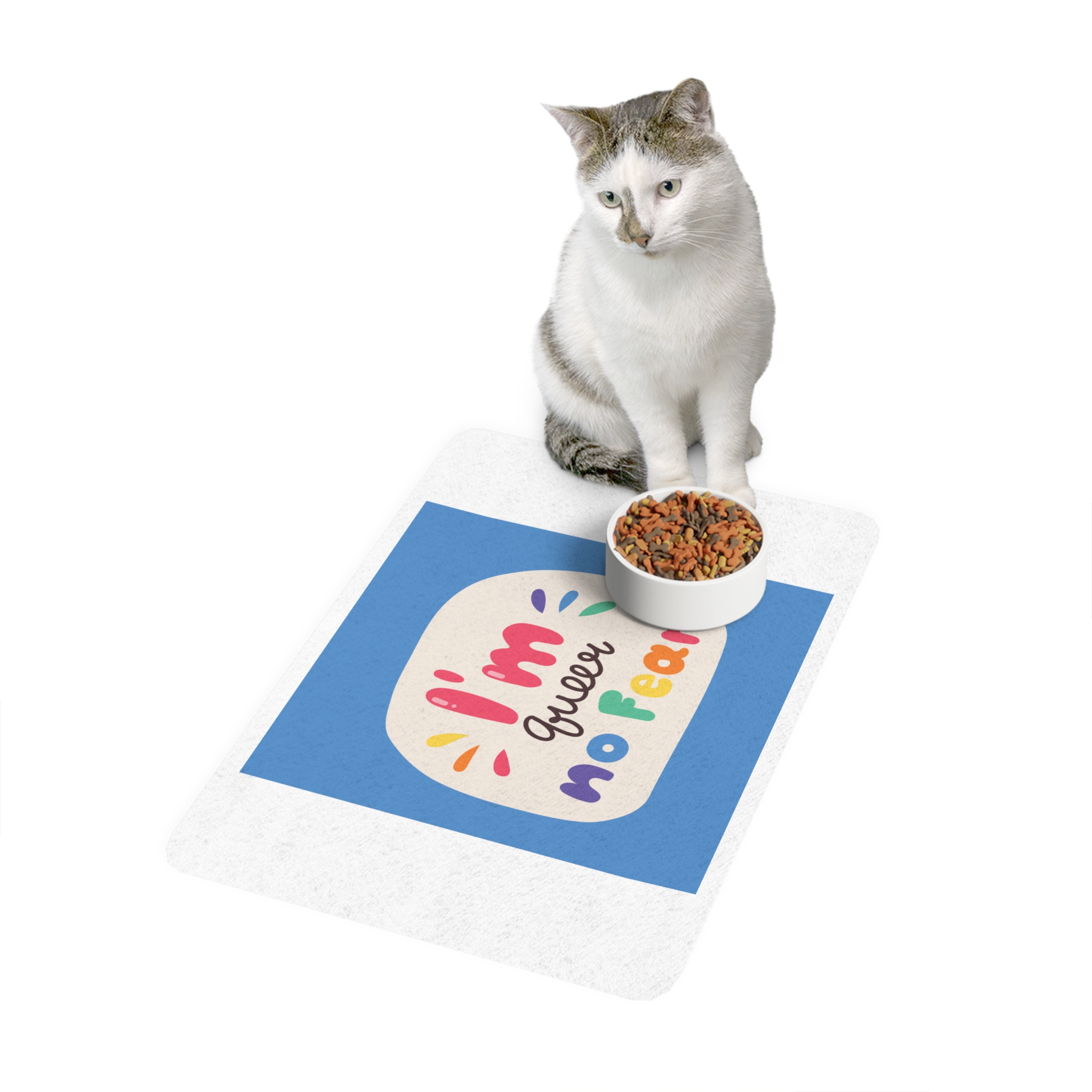 Lesbian Pride Design 2B26CC Pet Food Mat 12x18 - Image 3