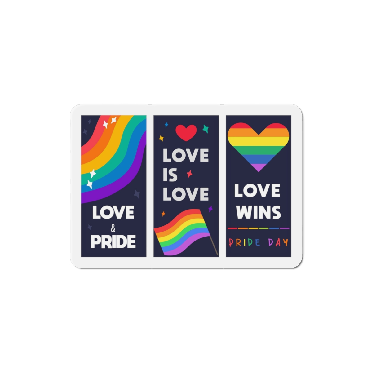Lgbt Wallpapers Pride Day Celebration Die Cut Magnets - Image 4