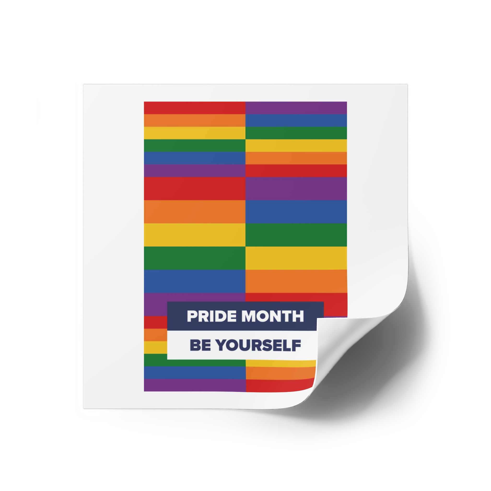 Lgbt Pride Month June Lesbian Gay Bisexual Transgender Lgbtq Flag Rainbow Vector(3) Laminate Stickers Square - Image 26