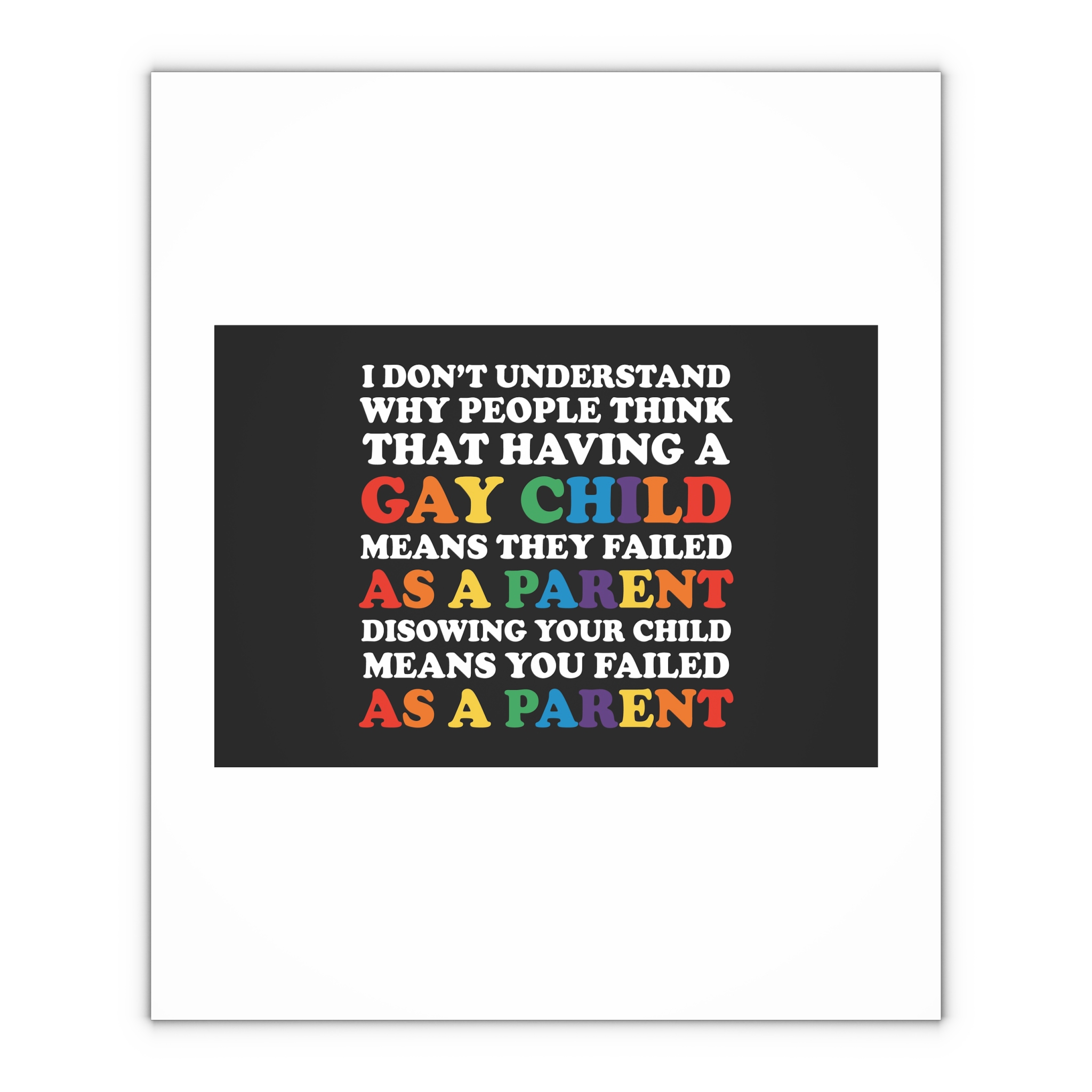 Pride Gay Lgbt Rainbow Tshirt Design(1) Gift Wrapping Paper Sheets 1pc - Image 4