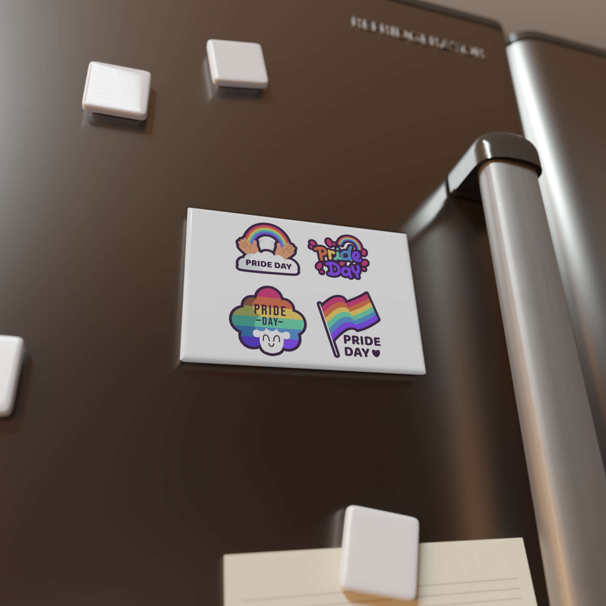 Labels With Pride Day Event Button Magnet Rectangle 1 And 10 Pcs - Image 8