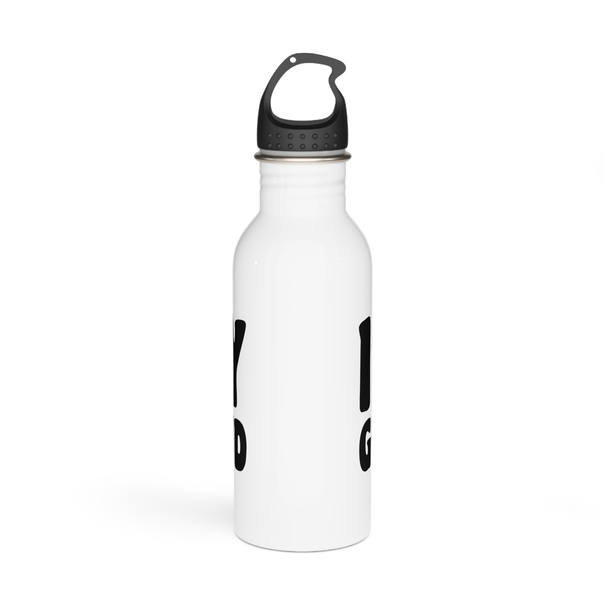 I Love My Girlfriend Iheart My Girlfriend (1) Stainless Steel Water Bottle - Image 3