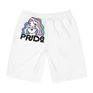 Pride Day Lettering Quote Concept Mens Board Shorts Aop