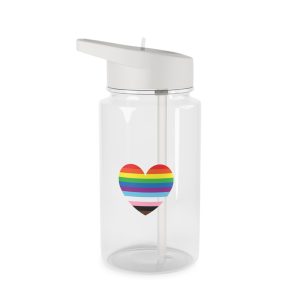 Progress Pride Flag Heart Symbol Love Inclusion1 Tritan Water Bottle