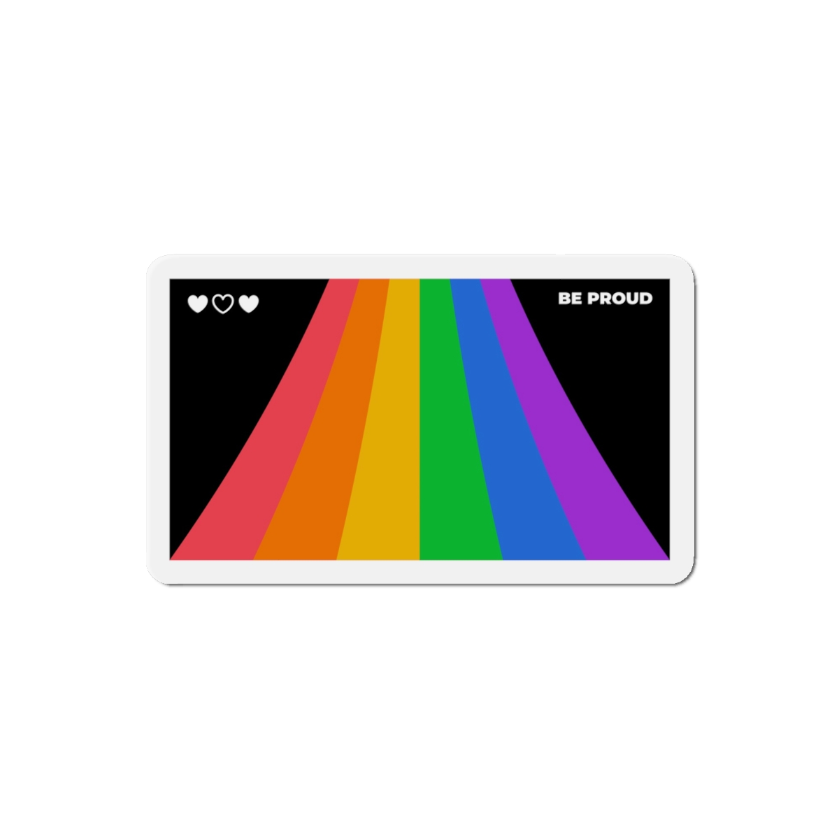 Modern Colorful Pride Zoom Background Die Cut Magnets - Image 13