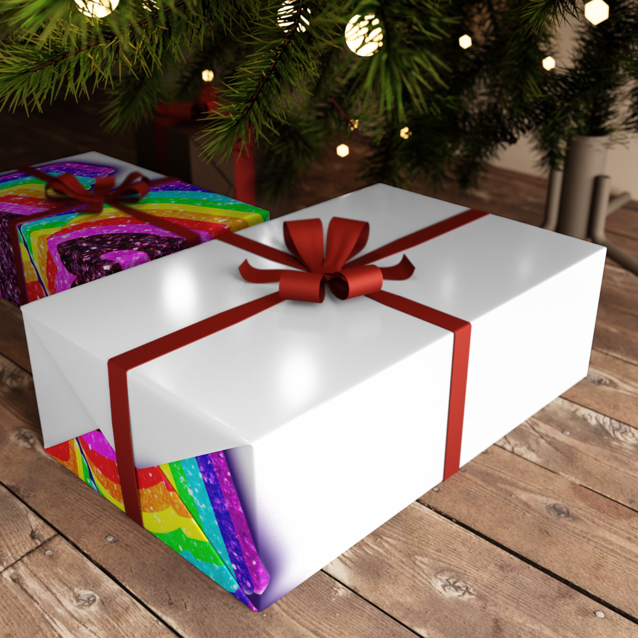 Lgbtq Rainbow 3d Png Typography Gift Wrapping Paper Sheets 1pc - Image 6