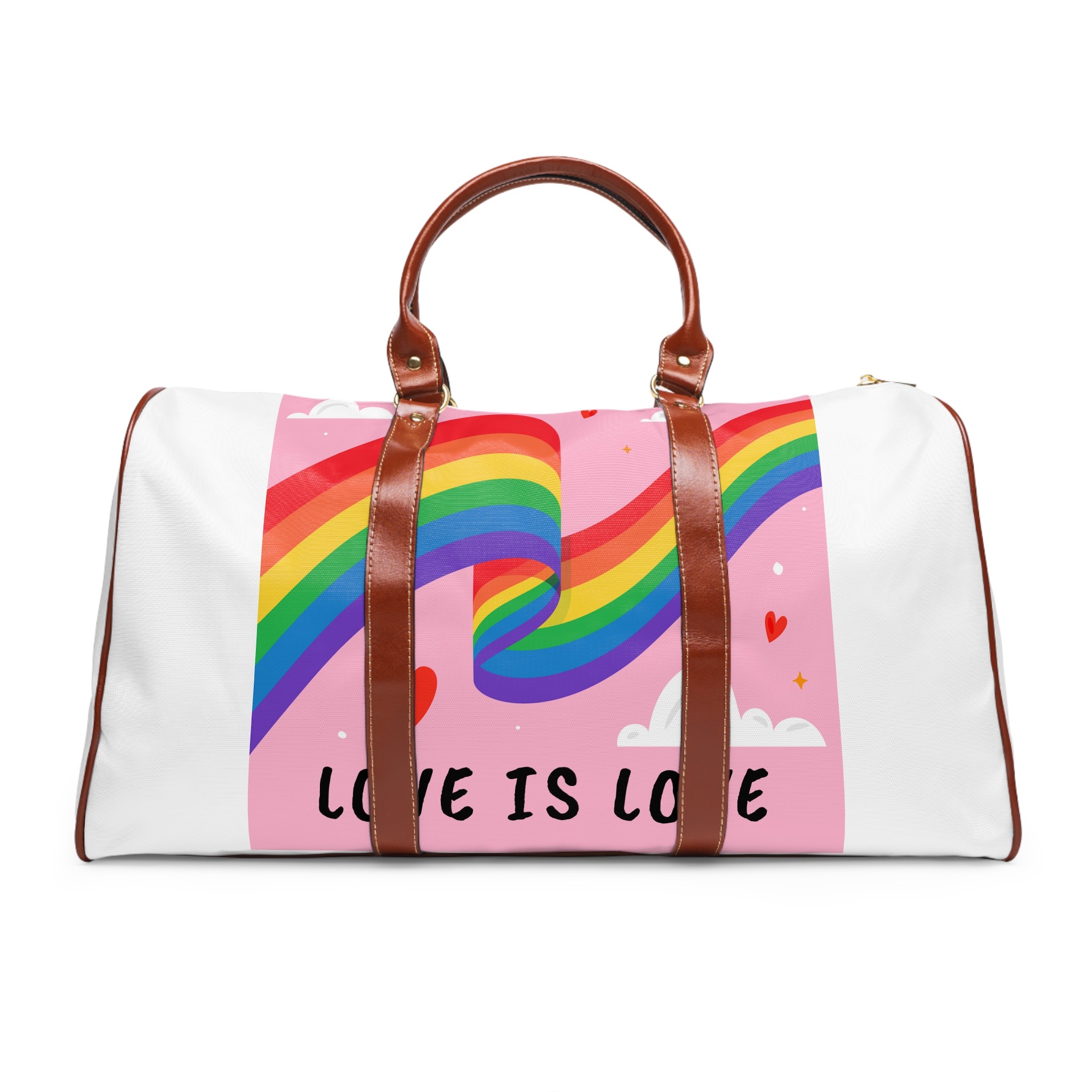 Colorful Flag Pride Day Waterproof Travel Bag