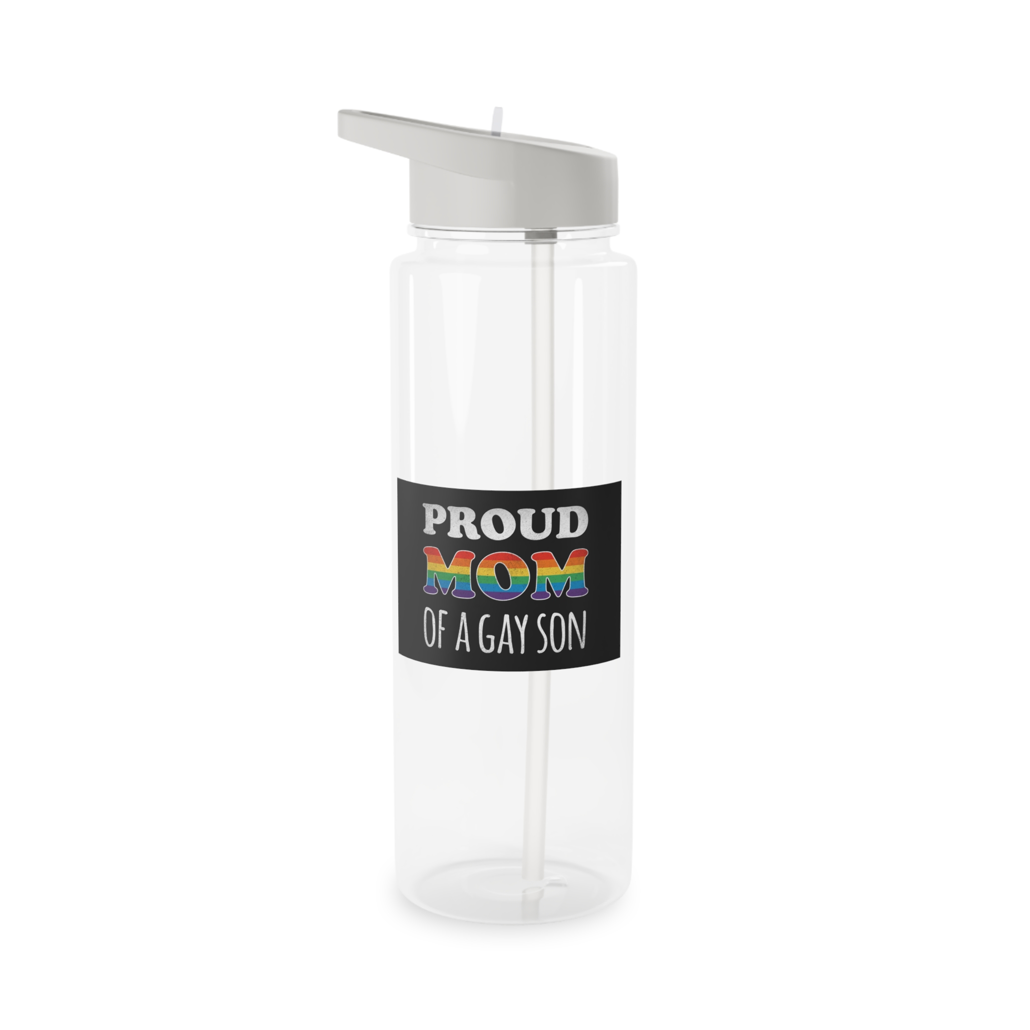Mother Day Pride Rainbow Typography Vector Premium T Shirt(4) Tritan Water Bottle - Image 5