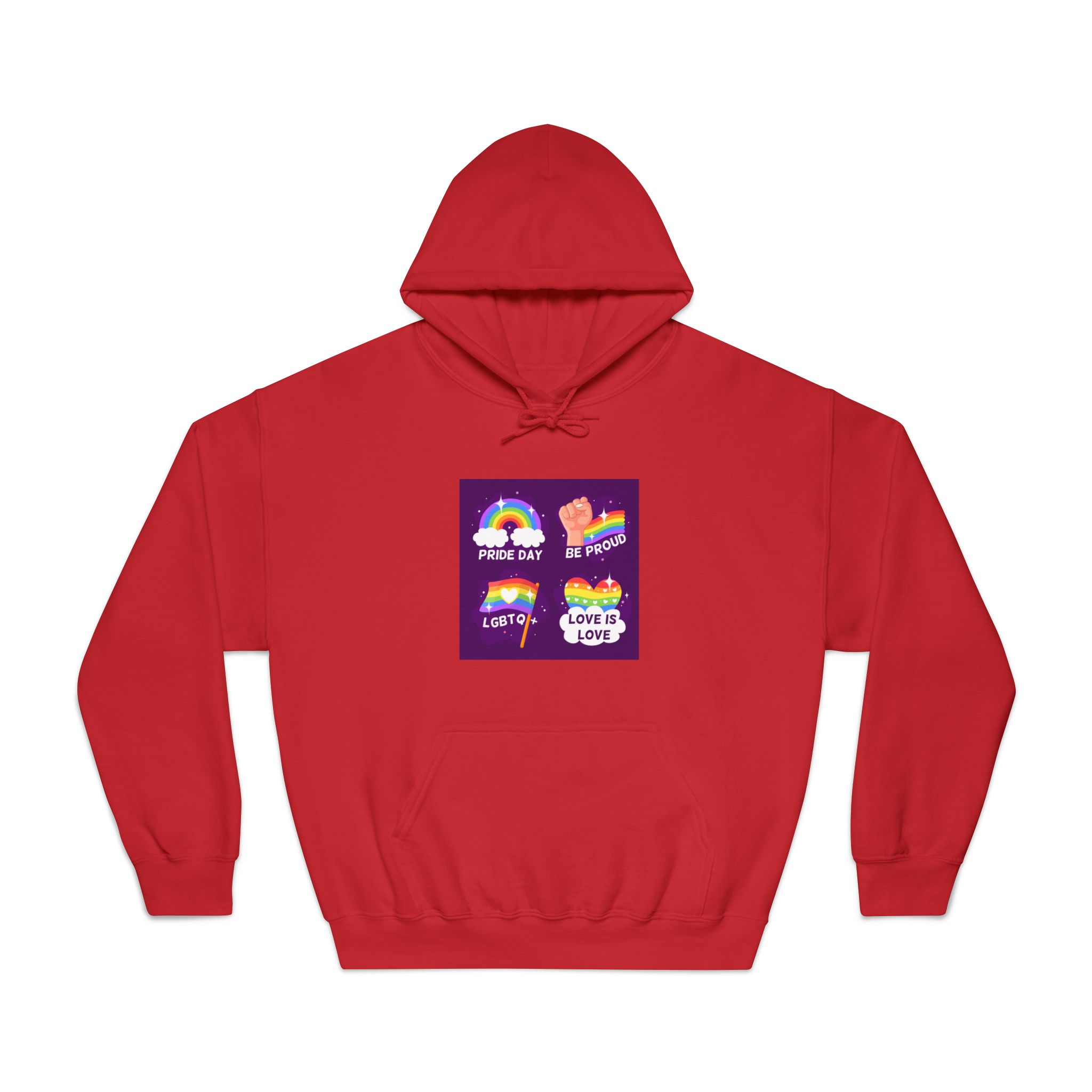 Pride Day Badges Collection Unisex Dryblend Hooded Sweatshirt - Image 33