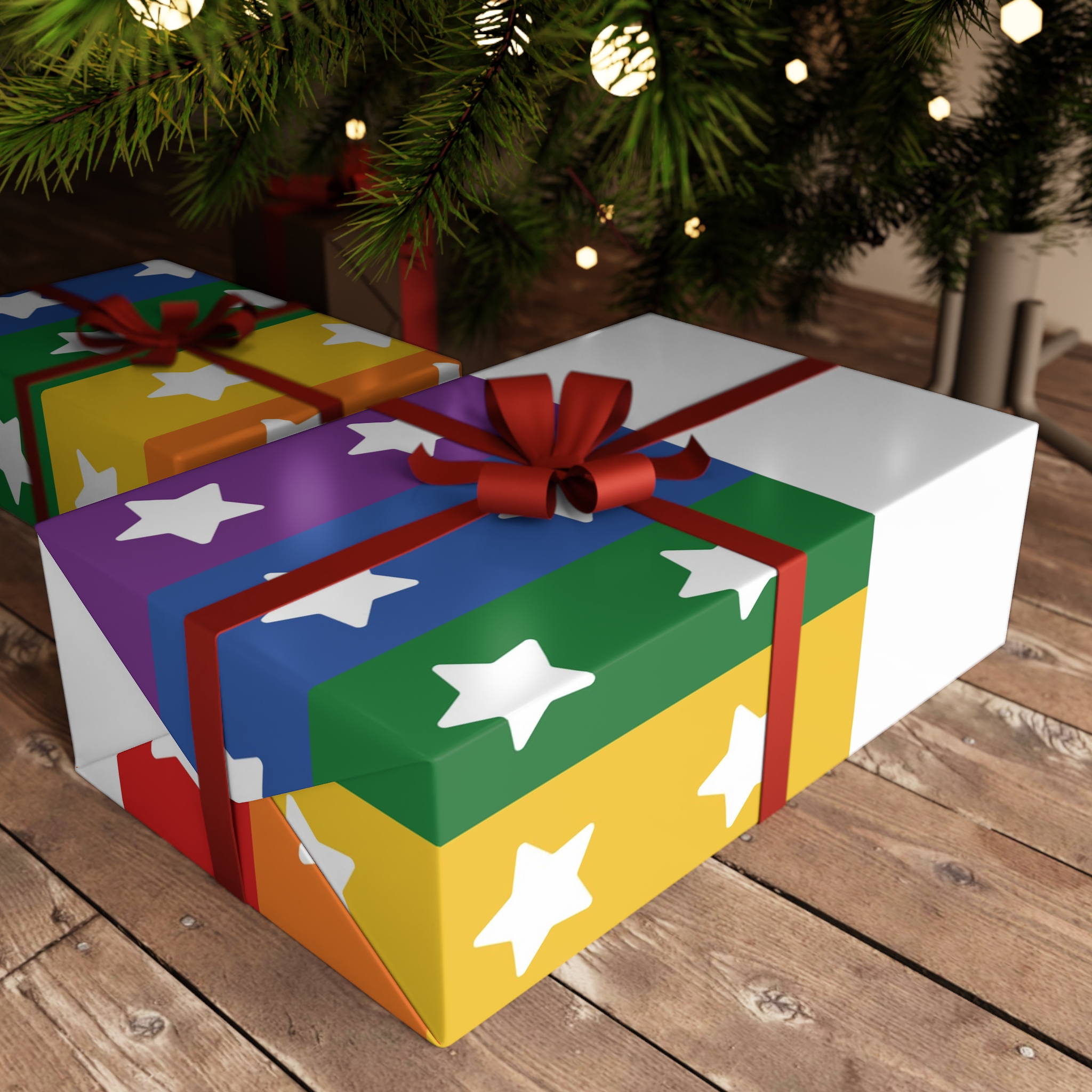 Lgbt Pride Month June Lesbian Gay Bisexual Transgender Lgbtq Flag Rainbow Vector(3) (1) Gift Wrapping Paper Sheets 1pc - Image 3