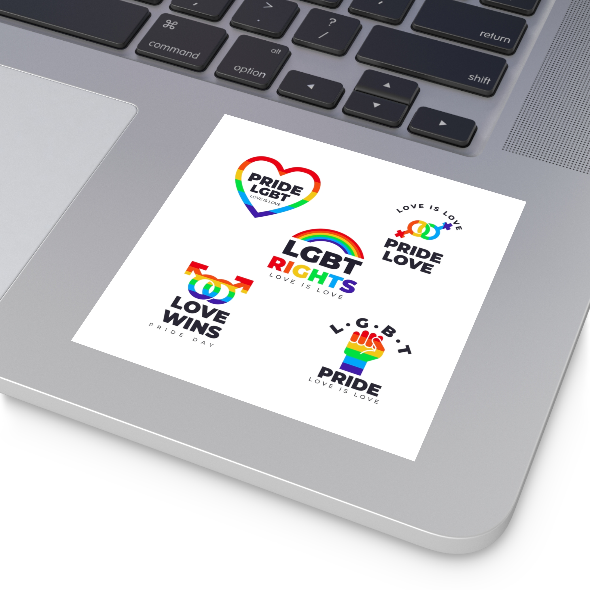 Pride Day Badges Collection Laminate Stickers Square - Image 19
