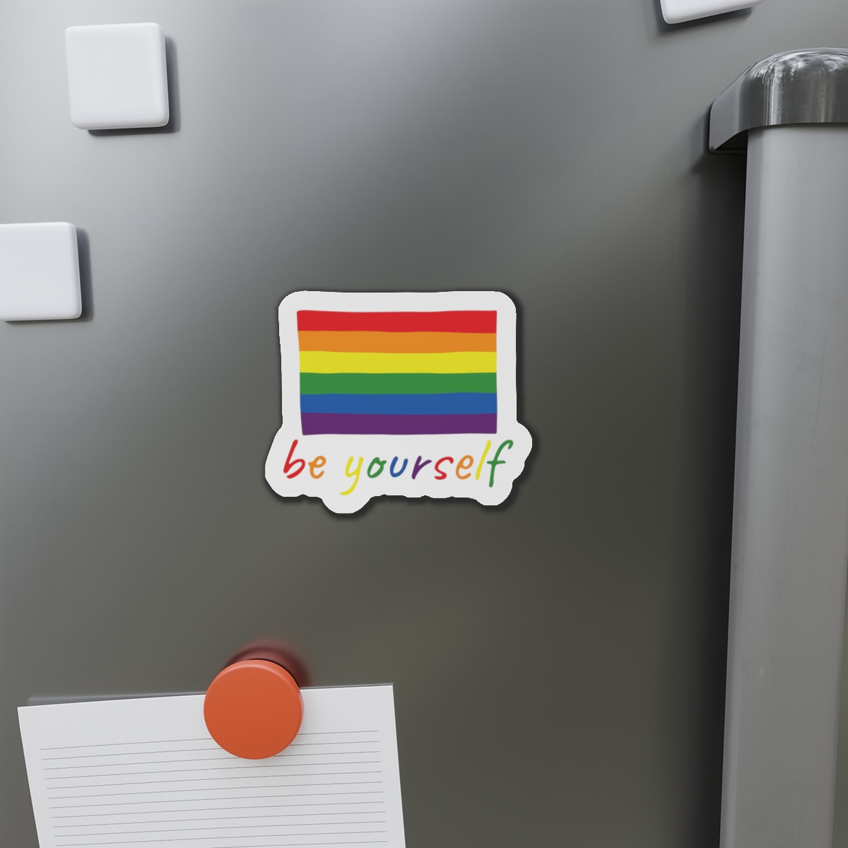 Colorful Gay Pride Flag Happy Pride Day Lgbtq Community Pride Month Vector Hand Drawn Doodle Posters Stickers Logo Cards(2) Die Cut Magnets - Image 11