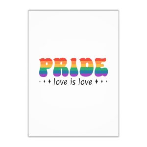 Rainbow Symbol Lgbt Pride Community Lgbt Quote Pride Isolated White Background Gift Wrapping Paper Sheets 1pc
