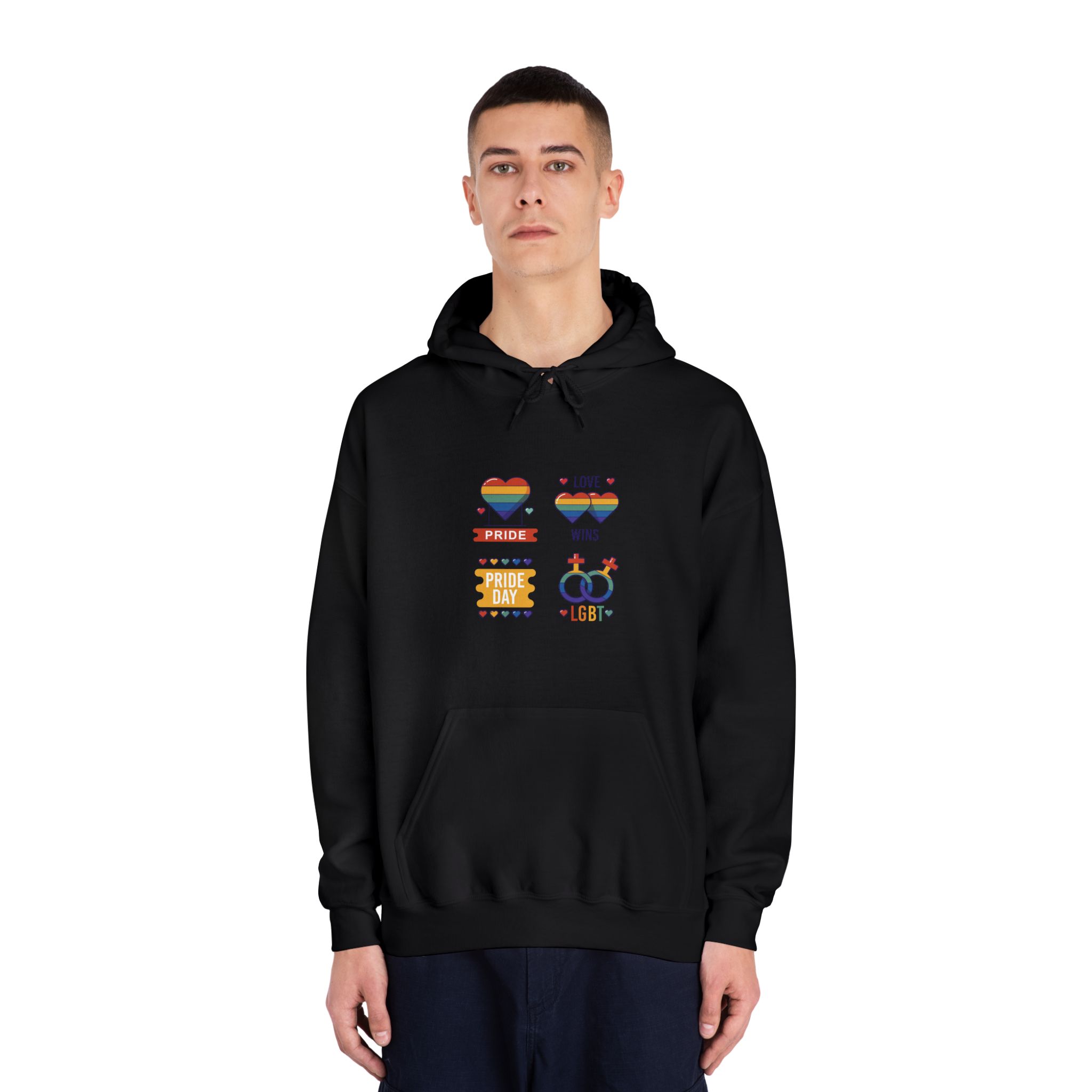 Pride Day Label Collection Concept Unisex Dryblend Hooded Sweatshirt - Image 11
