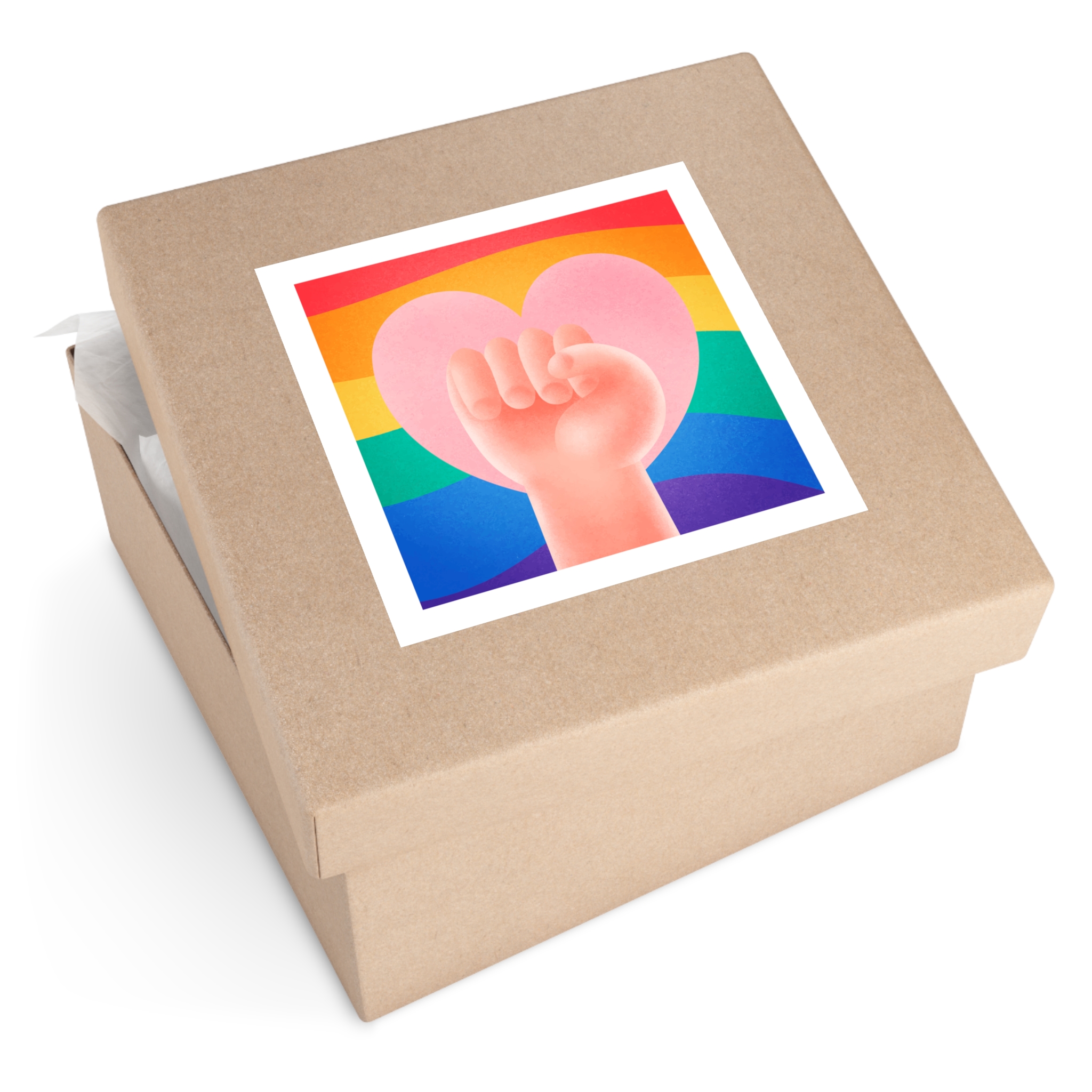 Pride Day Concept 2 Laminate Stickers Square - Image 51