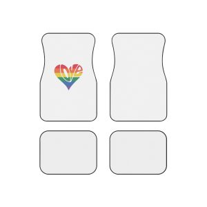 Pride Lgbt Gay Retro Tshirt Design Car Mats Set Of 4