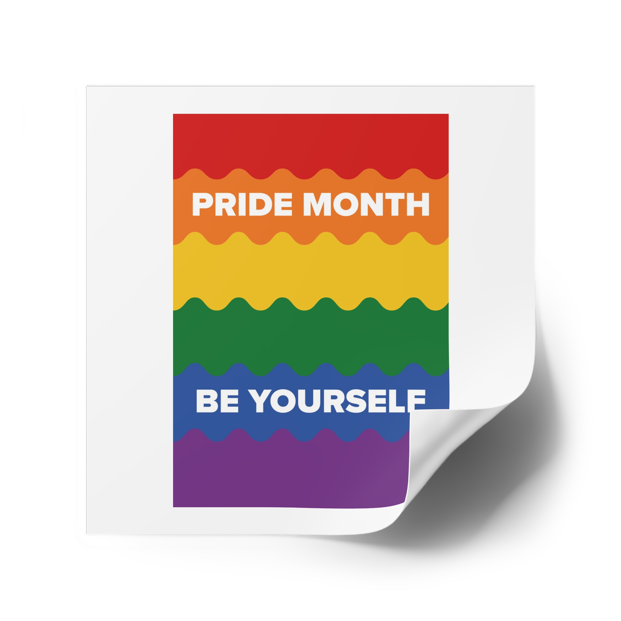 Lgbt Pride Month June Lesbian Gay Bisexual Transgender Lgbtq Flag Rainbow Vector Laminate Stickers Square - Image 34