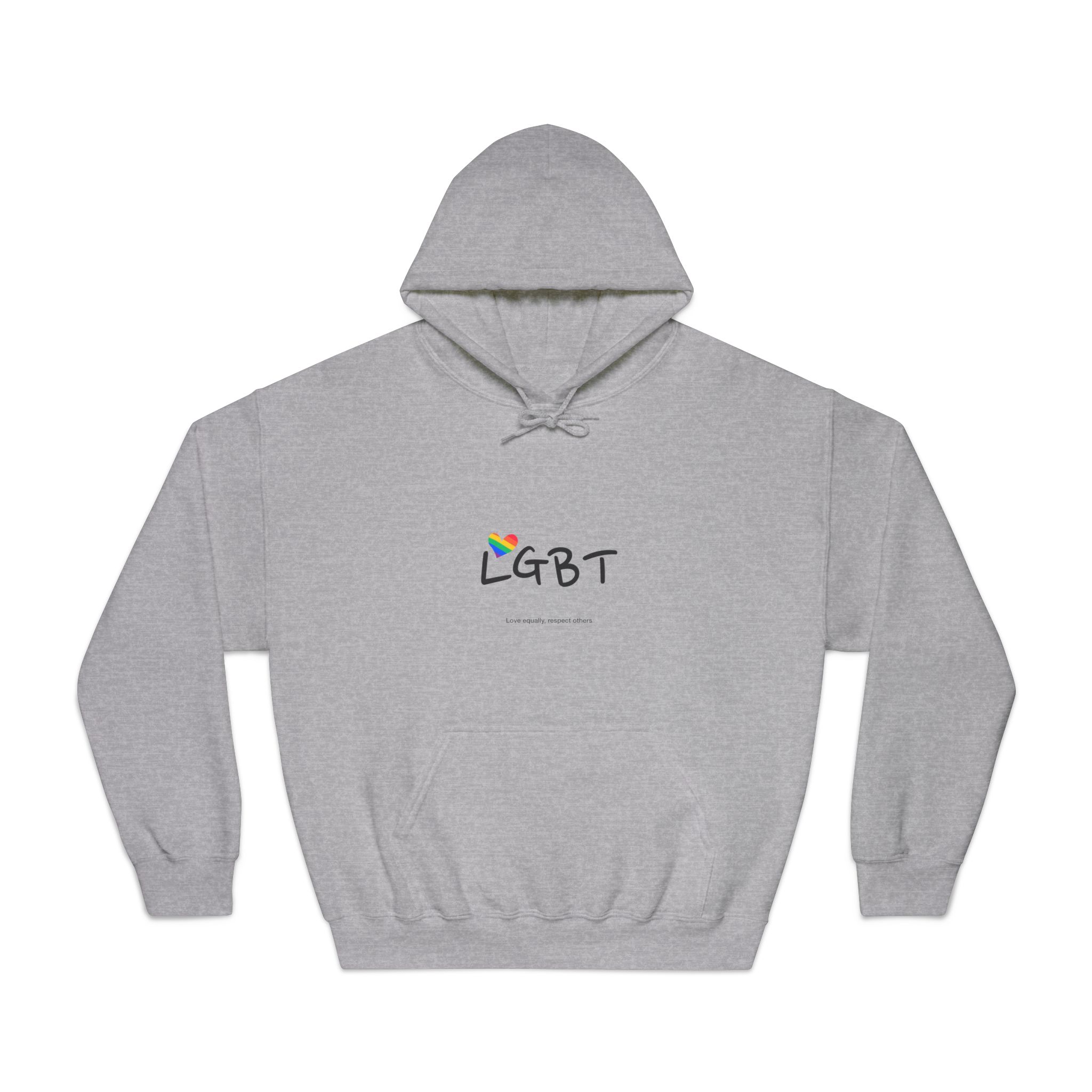 Love Letter Pride Rainbow Lettering Text Writing Pattern Freedom Love Heart Homo Colors Flag Parade(3) Unisex Dryblend Hooded Sweatshirt - Image 13