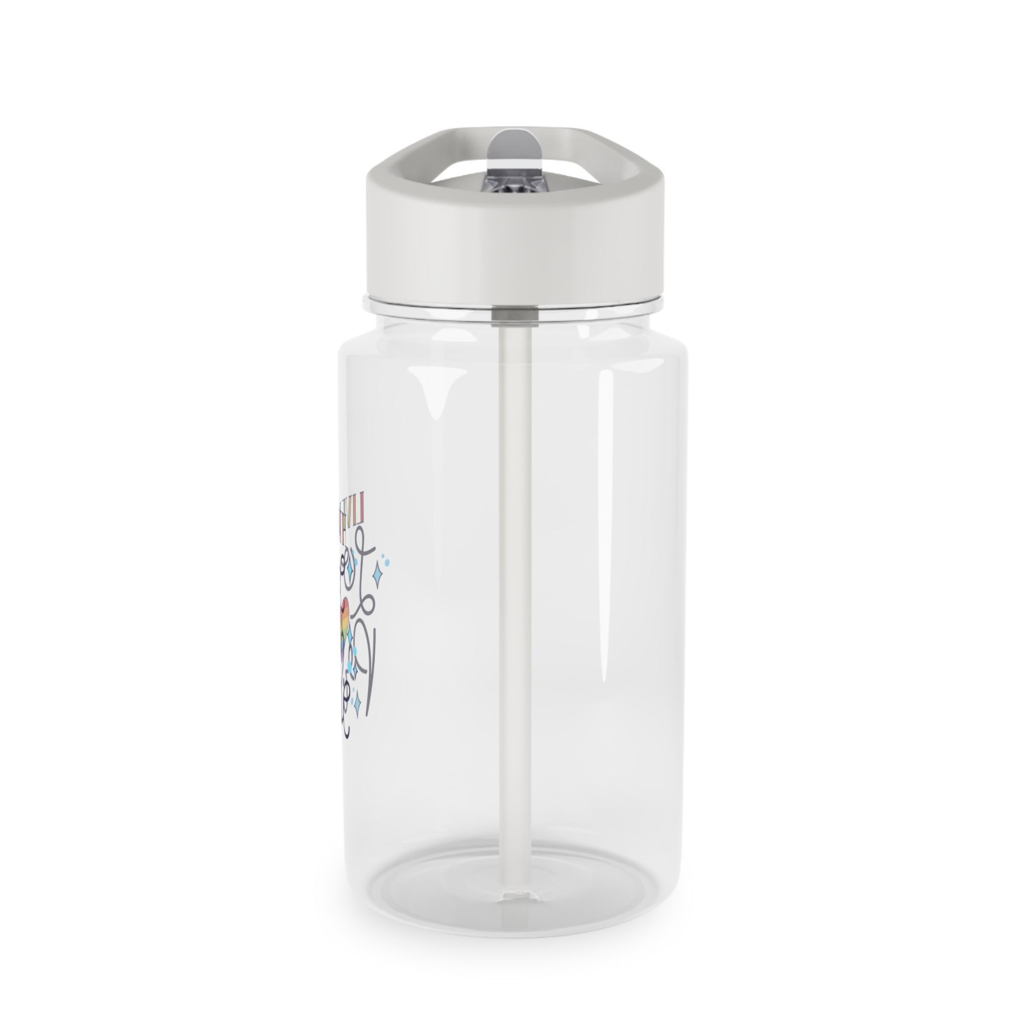 Pride Day Lettering Concept Tritan Water Bottle - Image 3