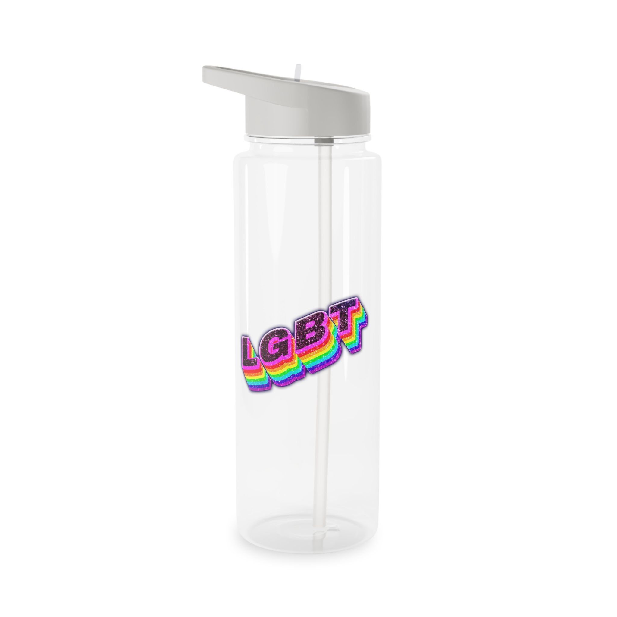 Png Word Lgbt Rainbow Typography Tritan Water Bottle - Image 5