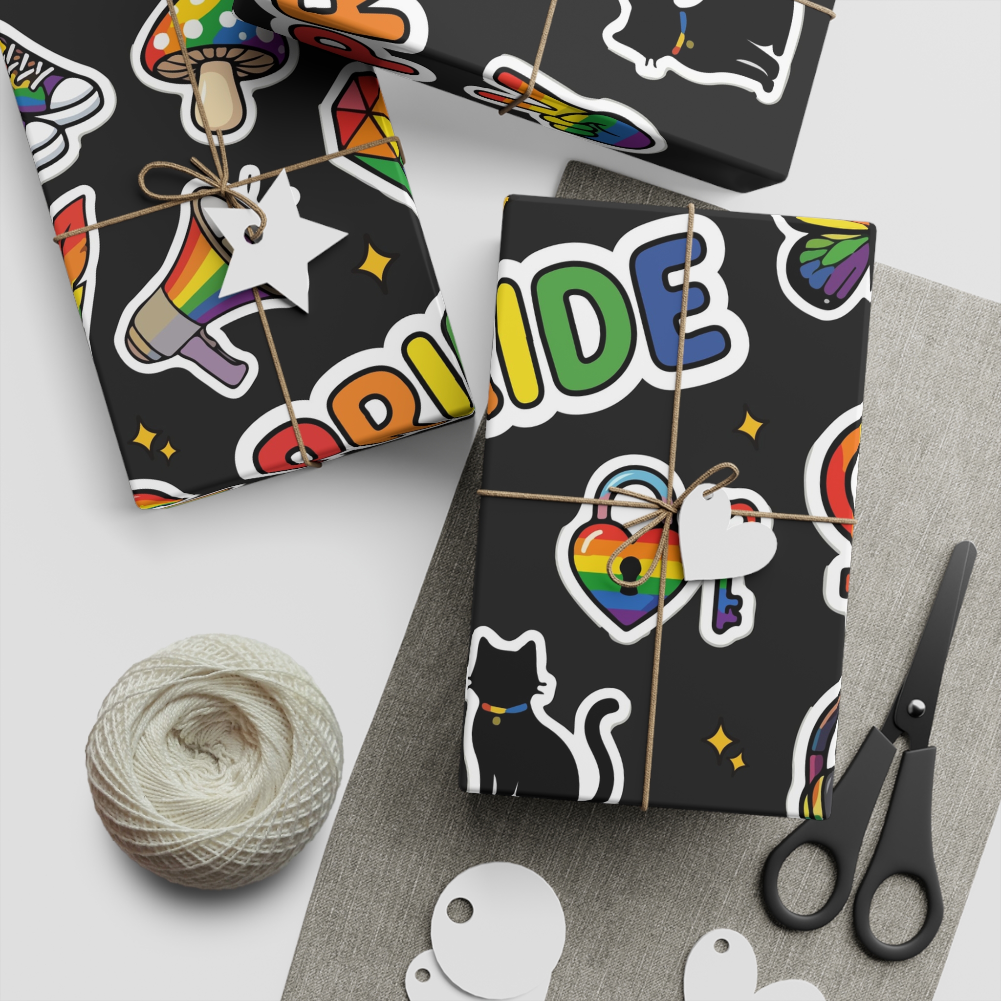 Lesbian Pride Design 33FA23 Gift Wrapping Paper Sheets 1pc - Image 2