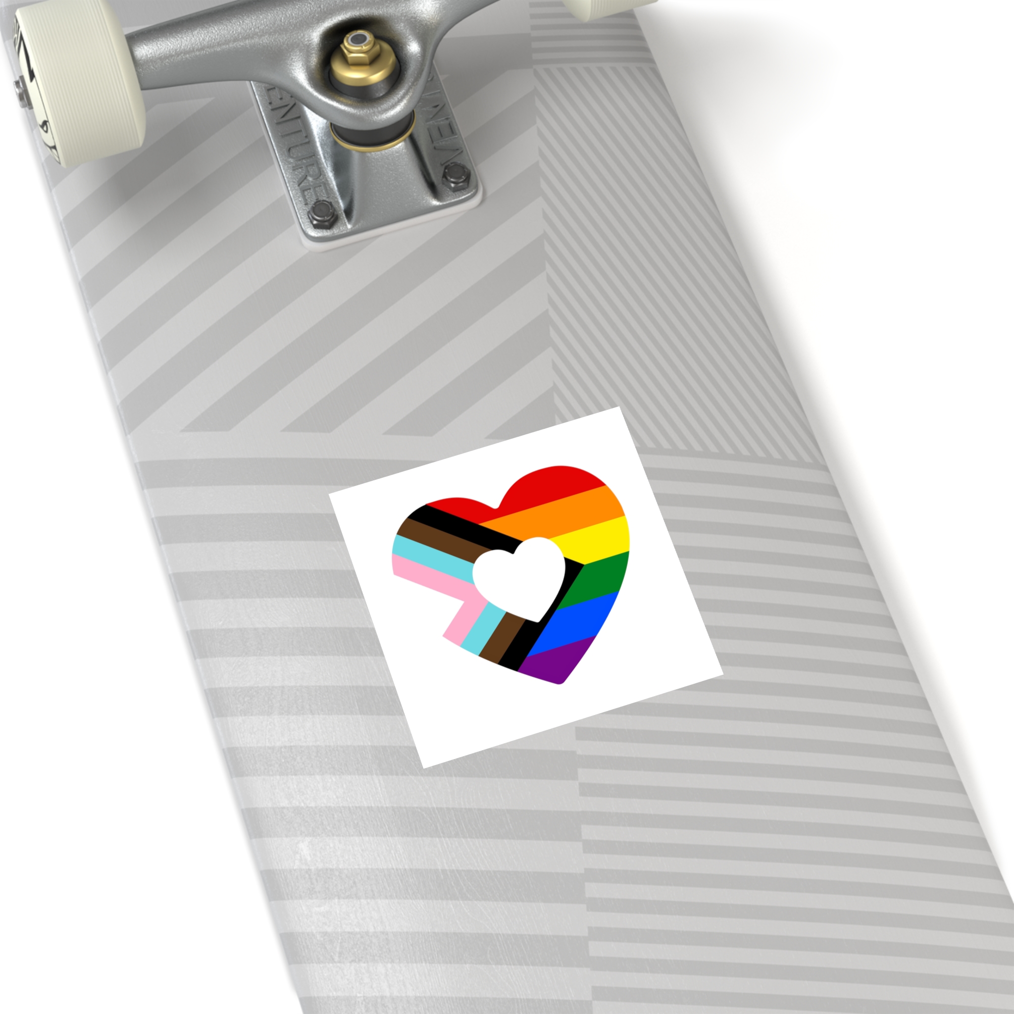 Progress Pride Flag Progress Pride Rainbow Flags Lgbtq Flag Laminate Stickers Square - Image 32