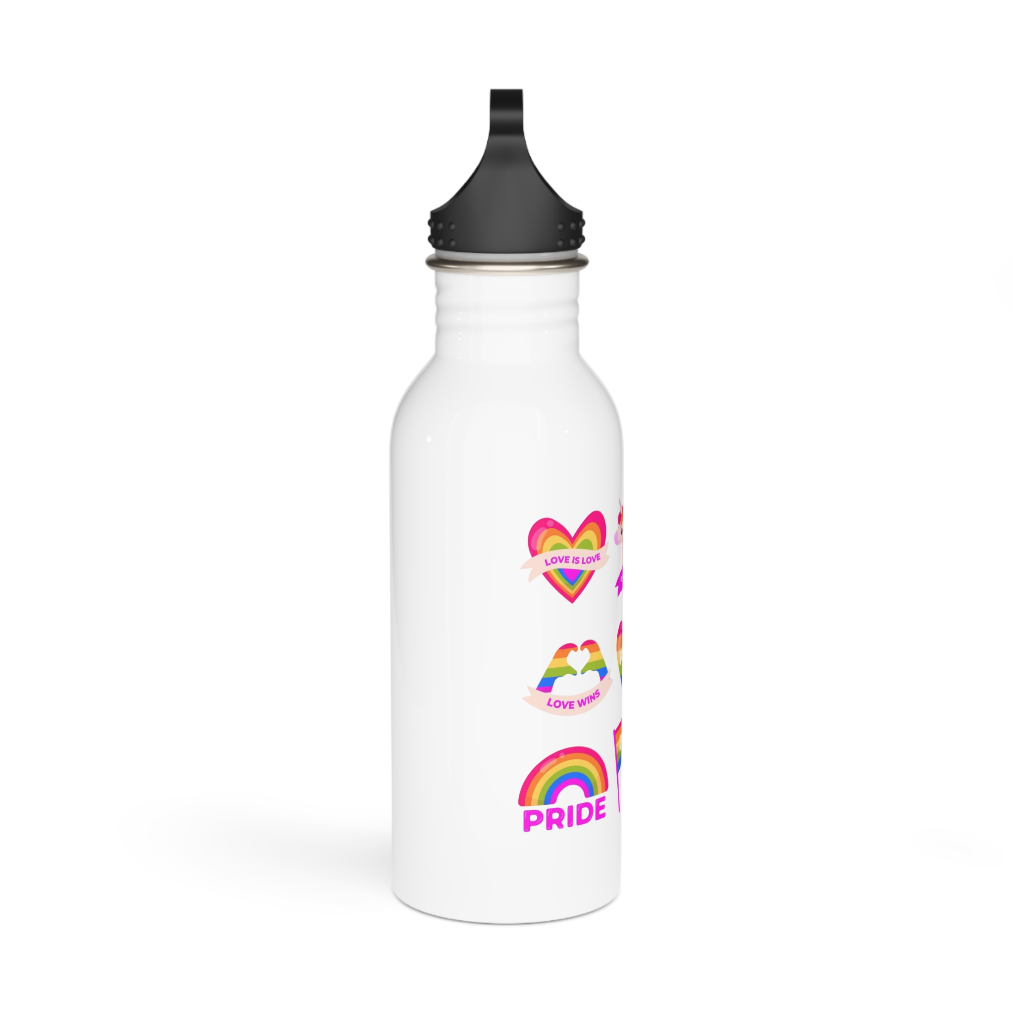 Pride Day Labels Set Stainless Steel Water Bottle - Image 2