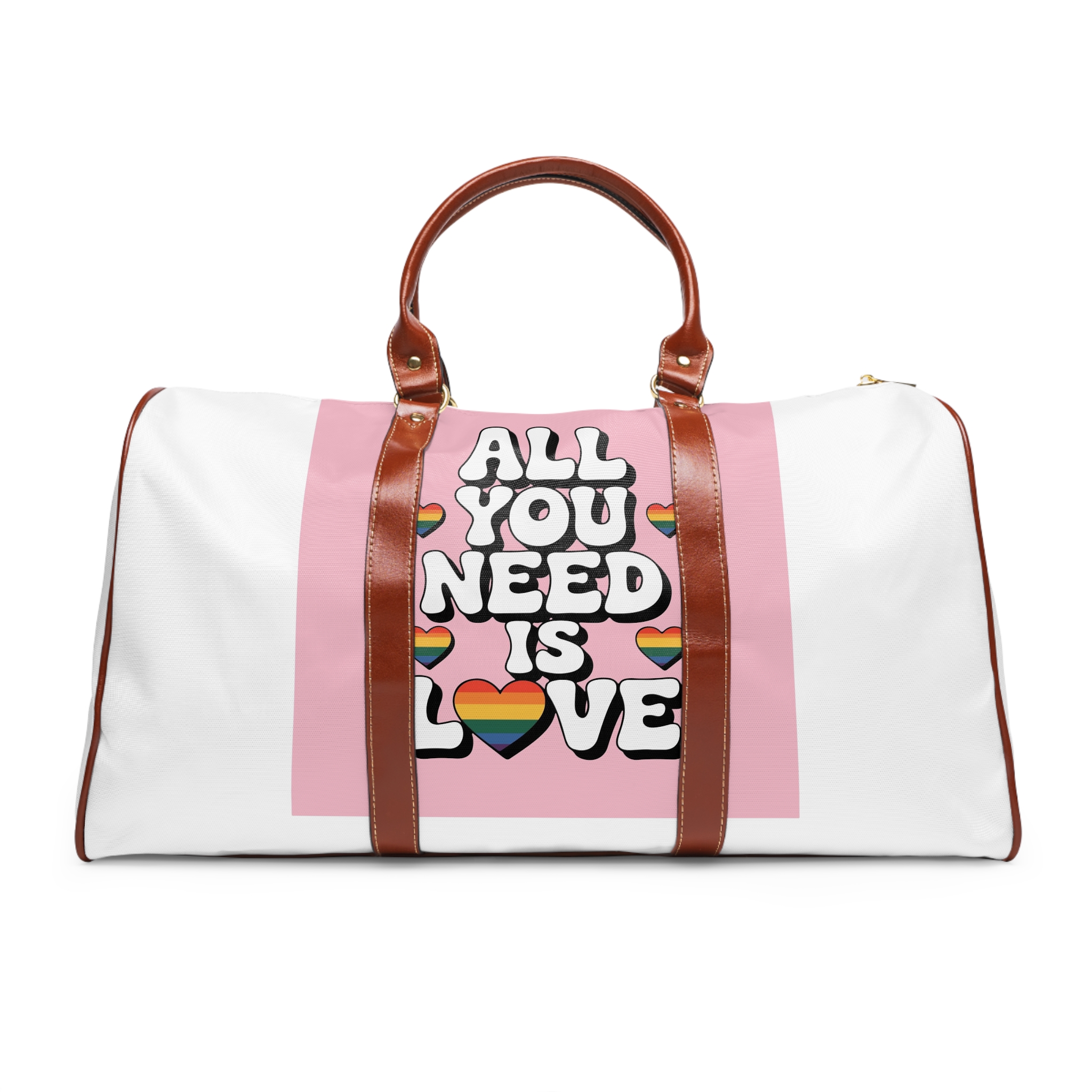 All You Need Is Love Pride Message Waterproof Travel Bag
