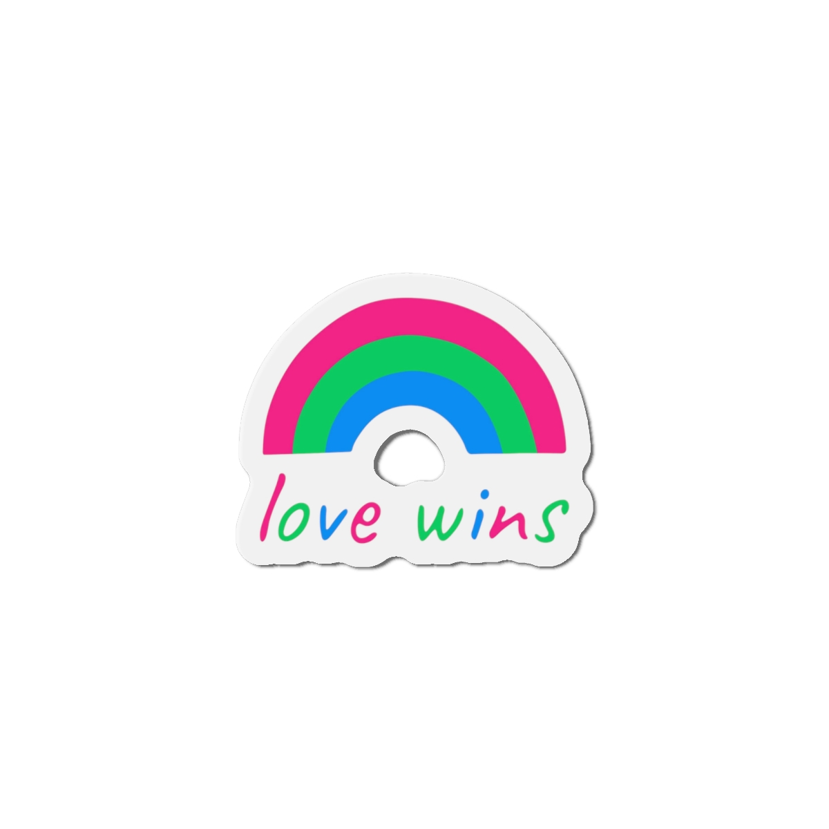 Colorful Rainbow Shape Polysexual Pride Flag Happy Pride Day Lgbtqia Community Pride Month Vector Hand Drawn Doodle Posters Stickers Logo Cards Die Cut Magnets - Image 10