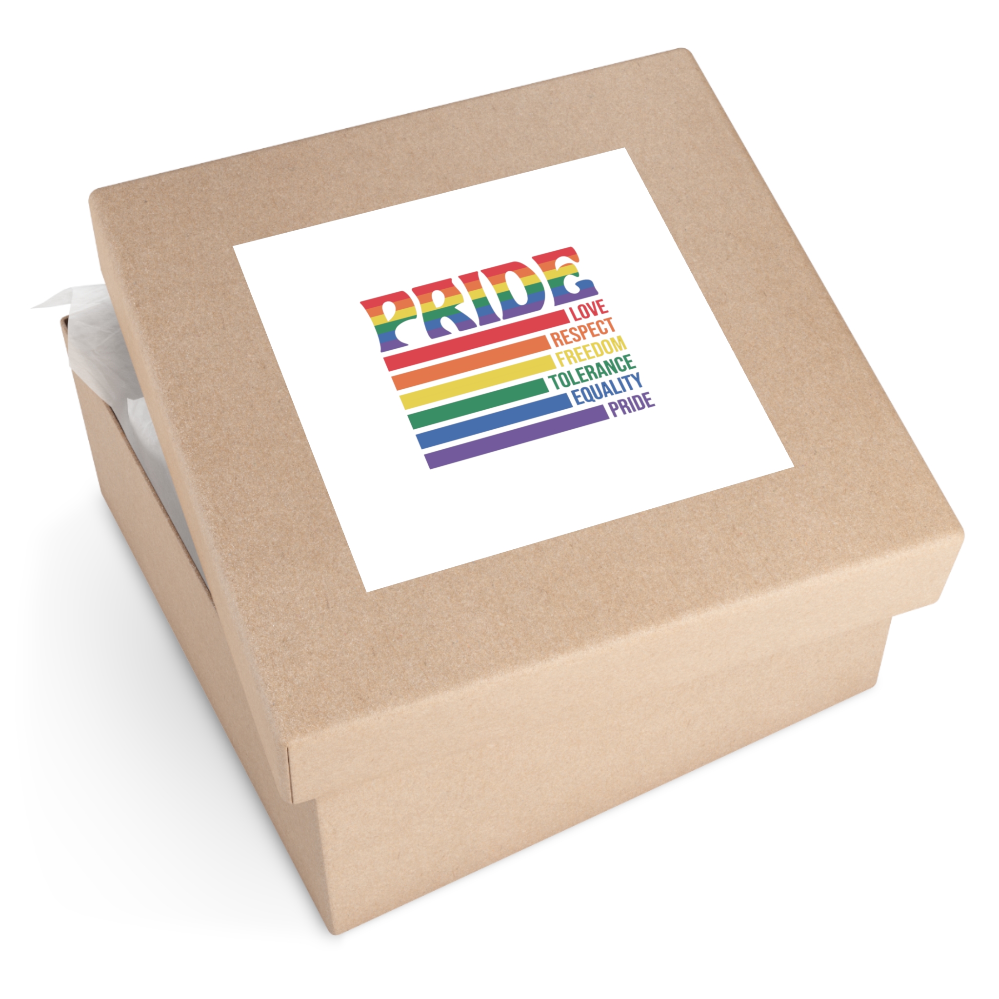 Pride Lgbtq Gay Typography Vector Tshirt Design1 Laminate Stickers Square - Image 51