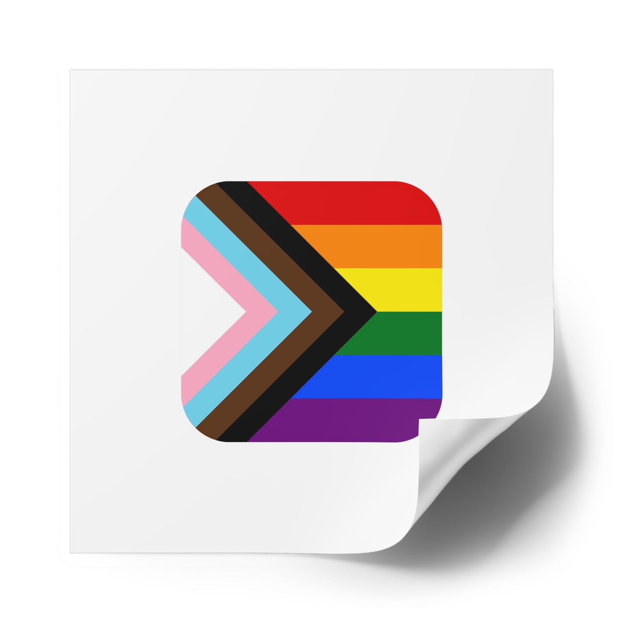 New Pride Flag Lgbtq Vector Illustartion Laminate Stickers Square - Image 62