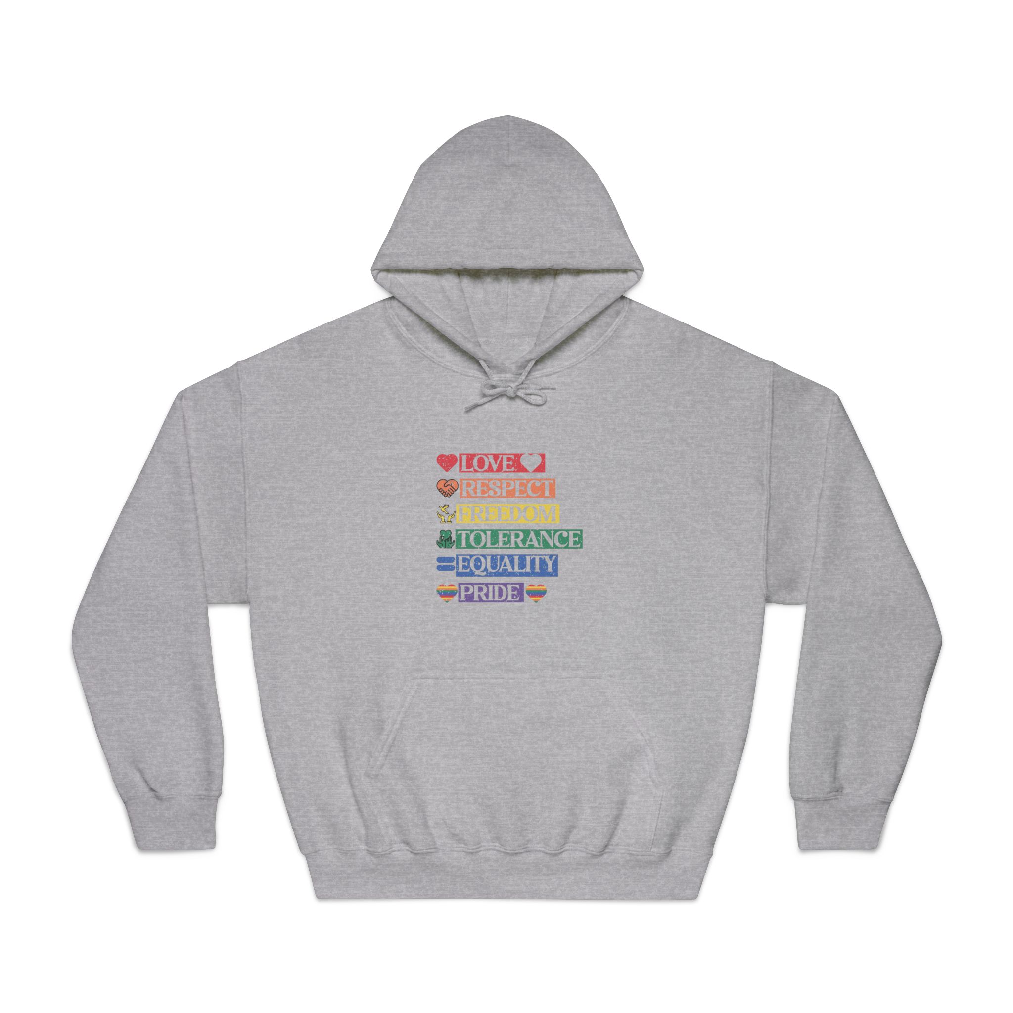 Lgbtq Pride Month Quote Eps Design Vector Pride Design Template (1) Unisex Dryblend Hooded Sweatshirt - Image 13