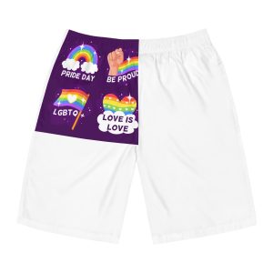 Pride Day Badges Collection Mens Board Shorts Aop