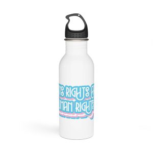 Pride Day Lettering With Human Rights Stainless Steel Water Bottle