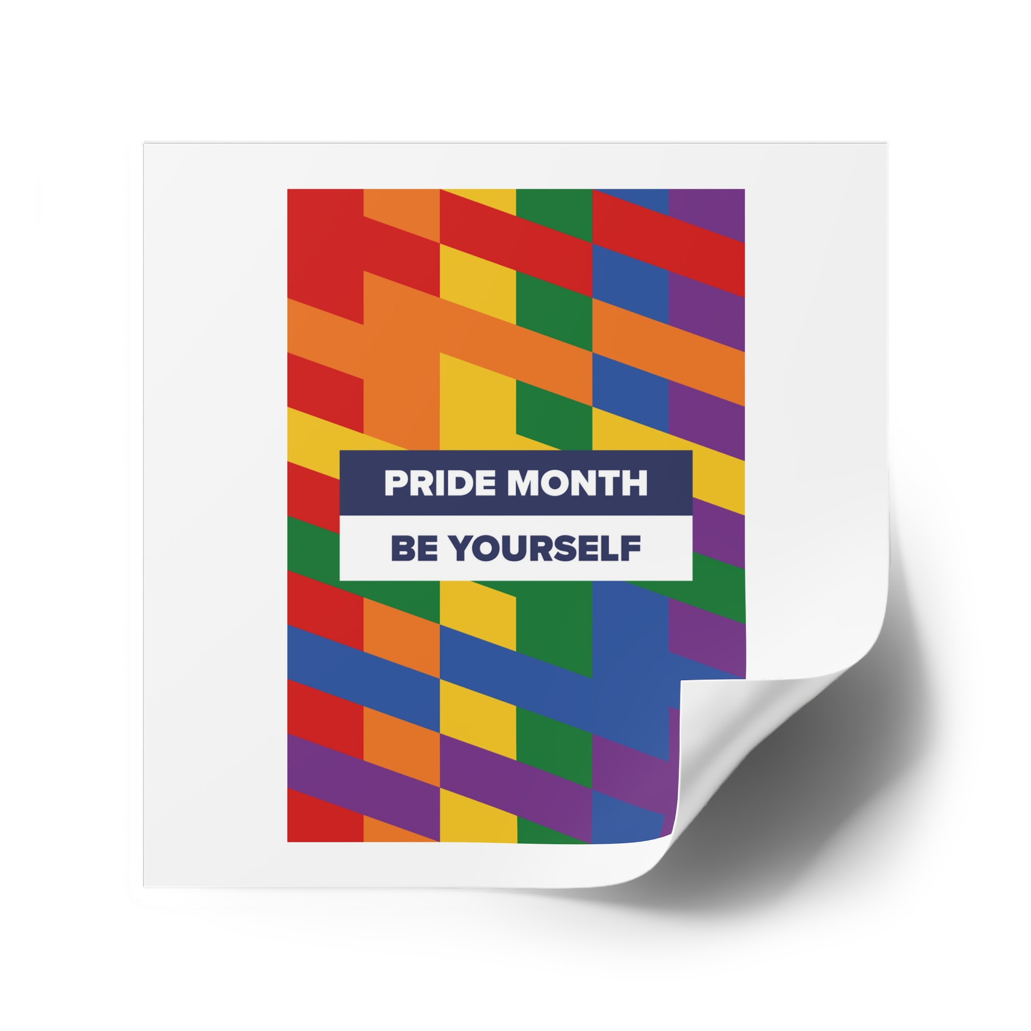Lgbt Pride Month June Lesbian Gay Bisexual Transgender Lgbtq Flag Rainbow Vector(1)3 Laminate Stickers Square - Image 74