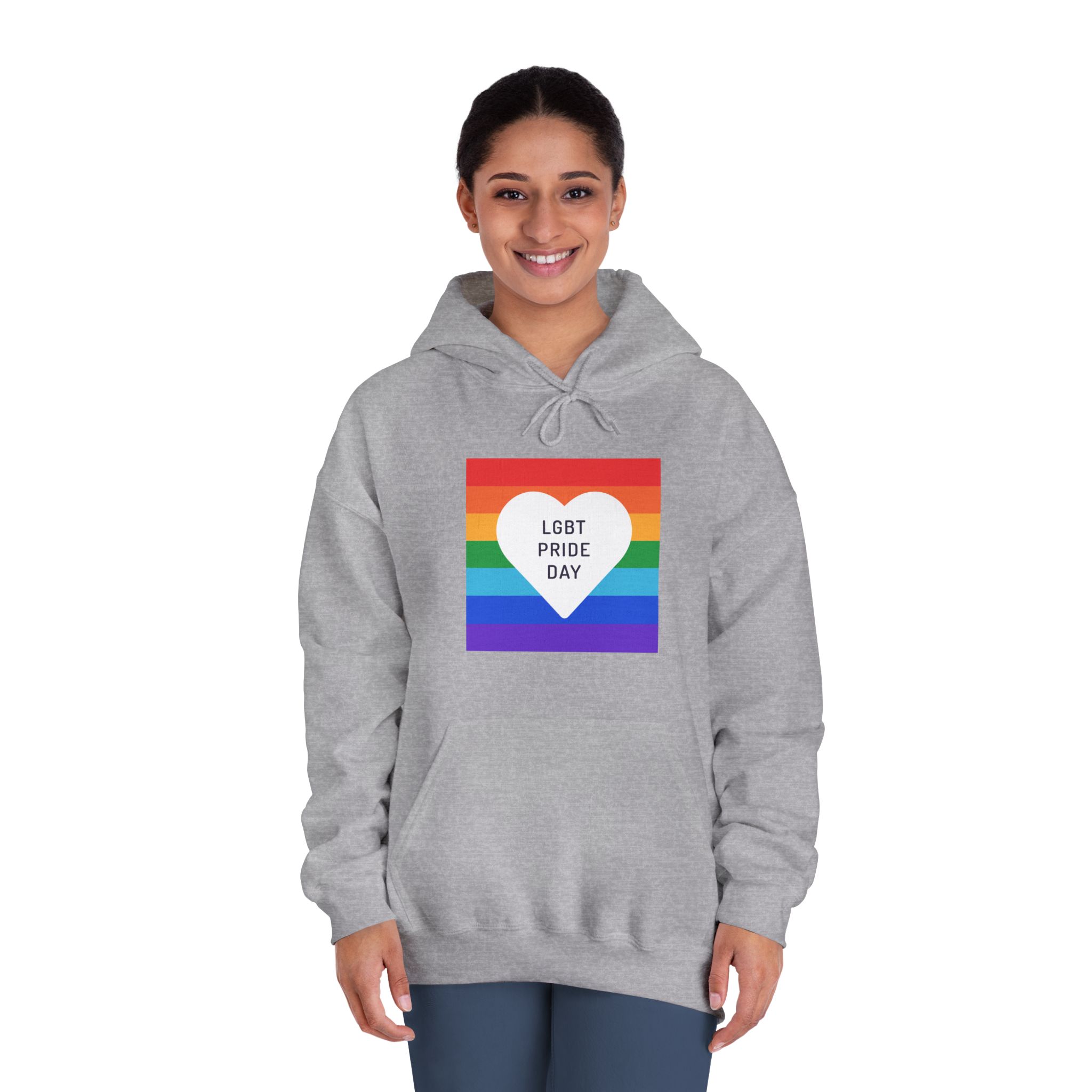 Pride Day 1 Unisex Dryblend Hooded Sweatshirt - Image 16
