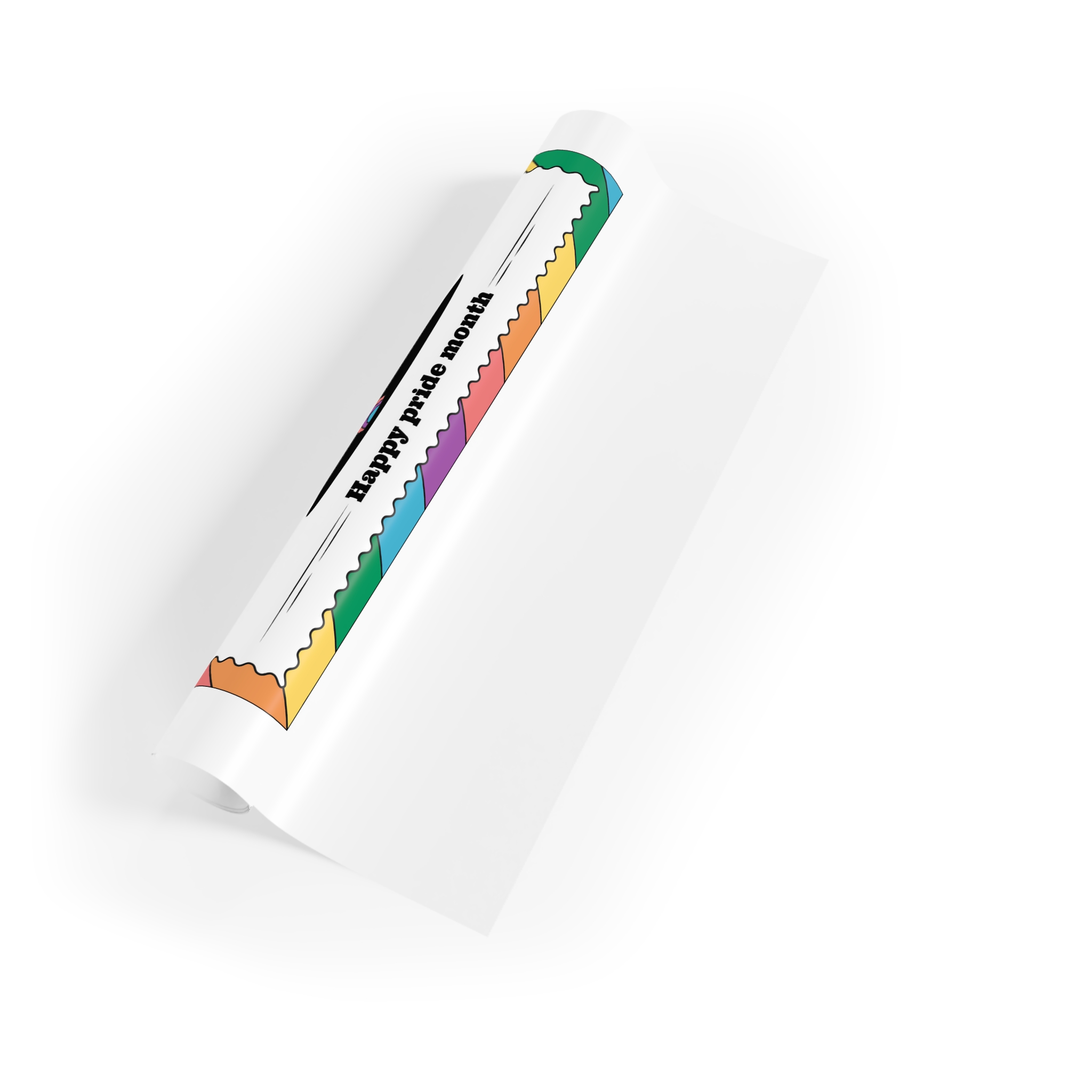 Hand Drawn Illustration Pride Month Celebration(6) Gift Wrapping Paper Rolls 1pc - Image 3