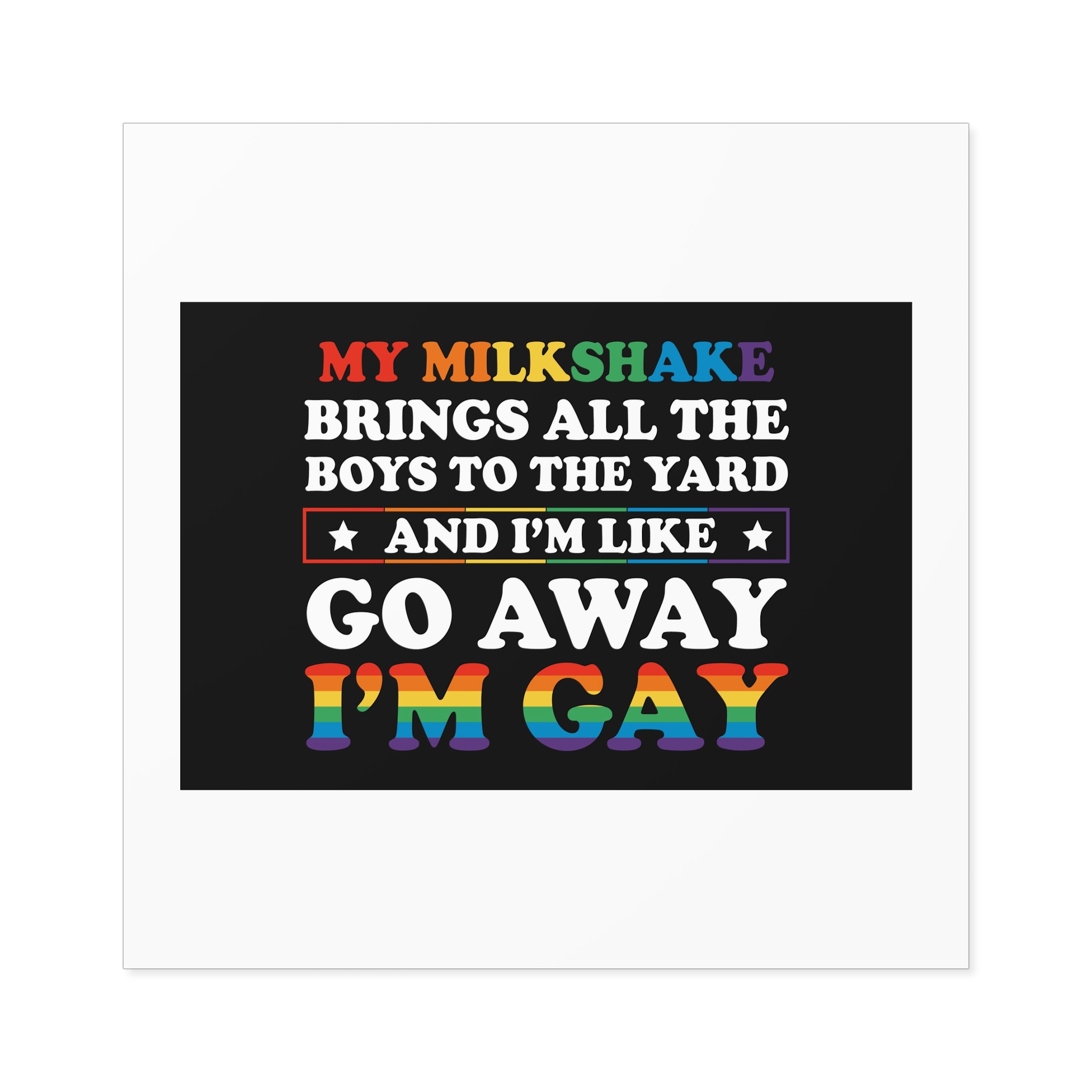 Pride Gay Lgbt Rainbow Tshirt Design Laminate Stickers Square - Image 77
