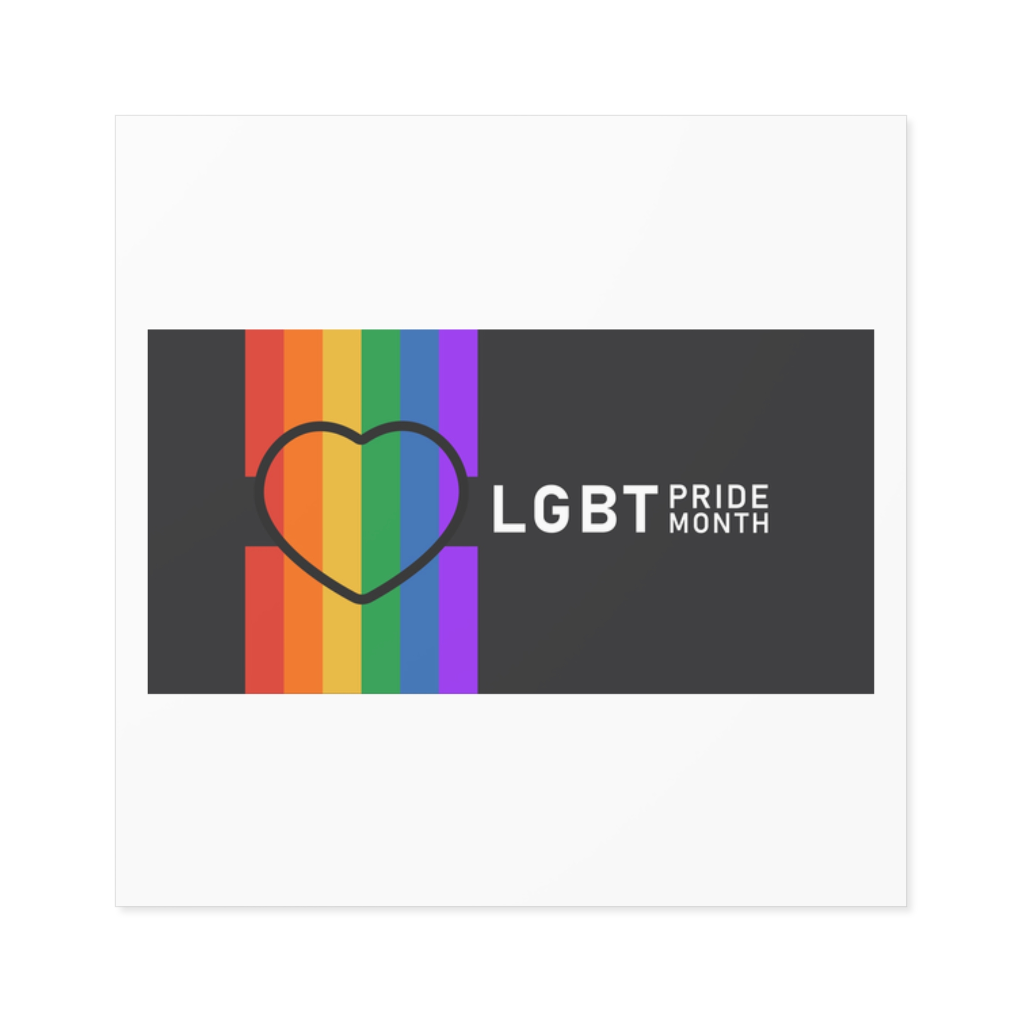Pride Day Lgbtq Bg Laminate Stickers Square - Image 9