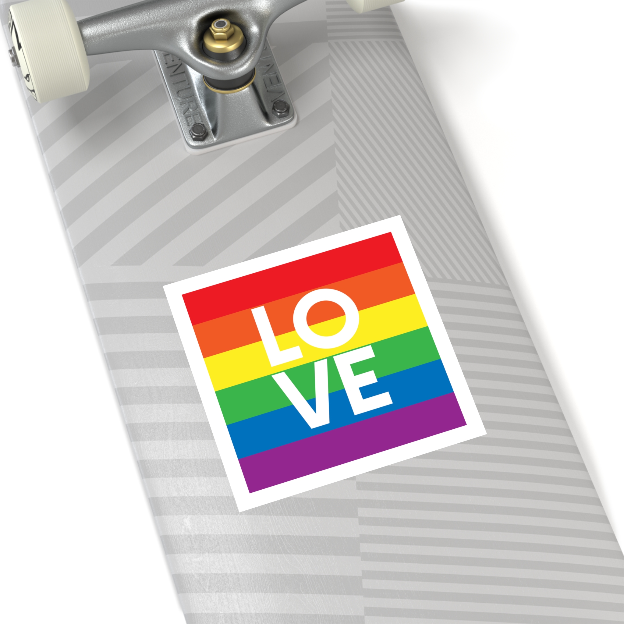 Love Lgbt Squere White Laminate Stickers Square - Image 36