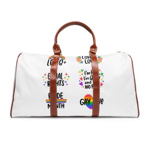 Labels Design Pride Day Event (1) Waterproof Travel Bag