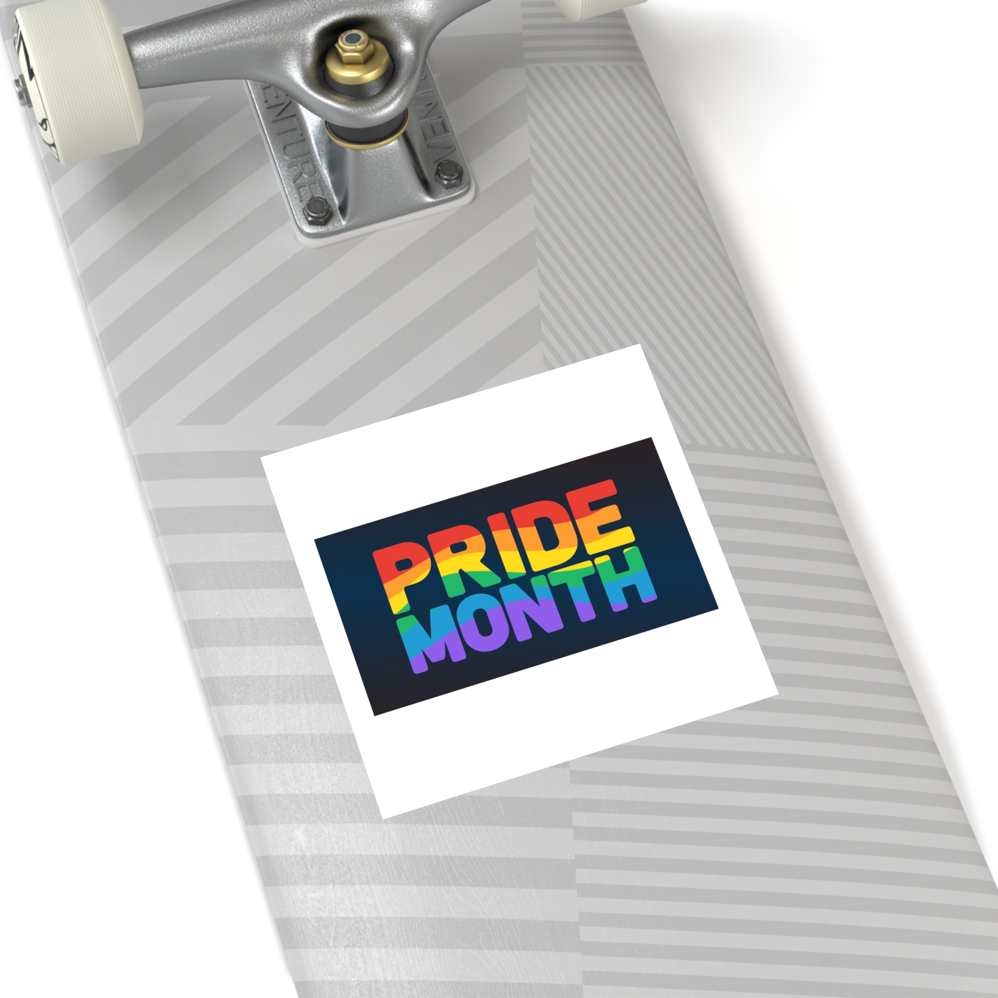 Lgbt Pride Rainbow Flag Lettering Banner Poster Social Media Pride Calligraphy With Laminate Stickers Square - Image 36
