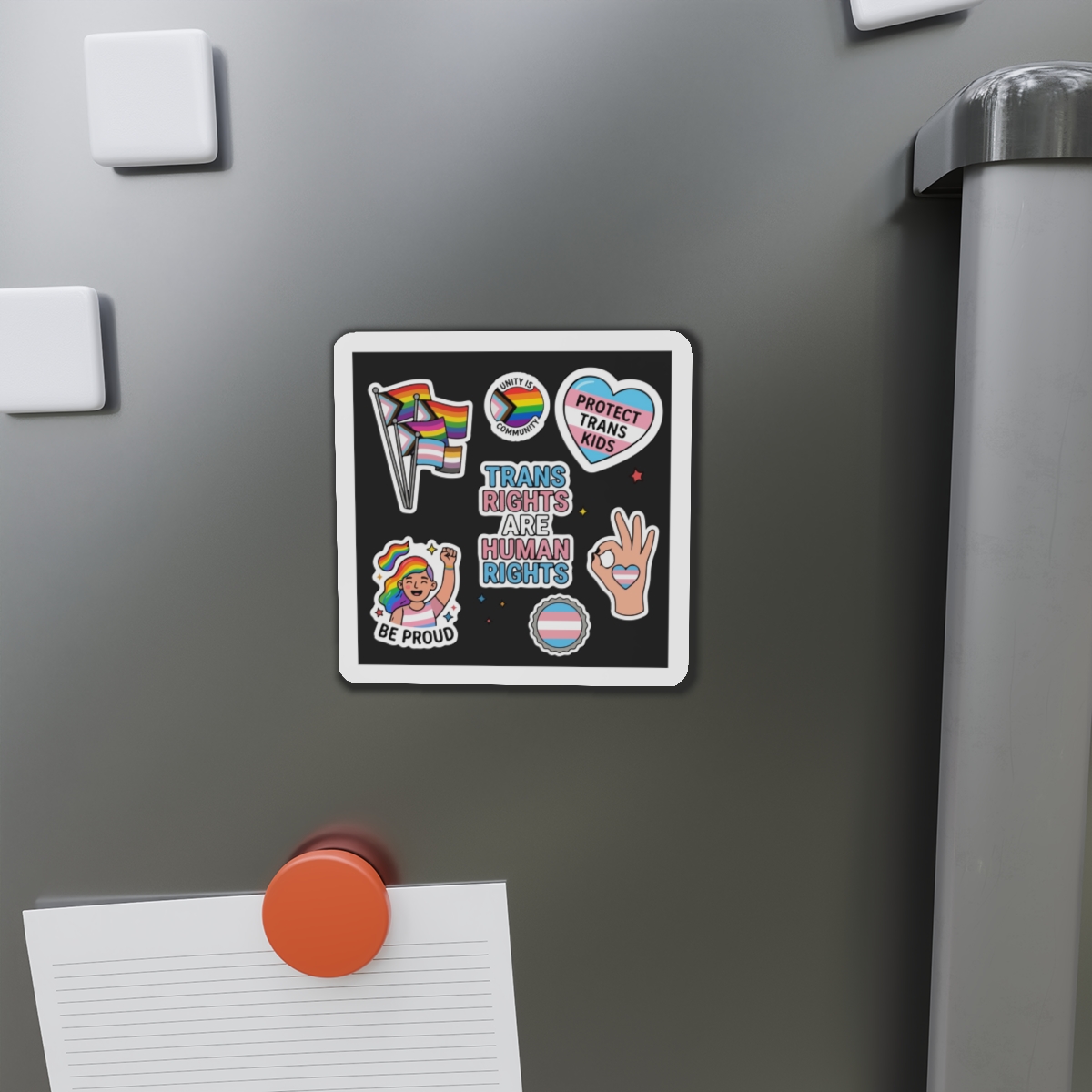 Lesbian Pride Design 33FA21 Die Cut Magnets - Image 8