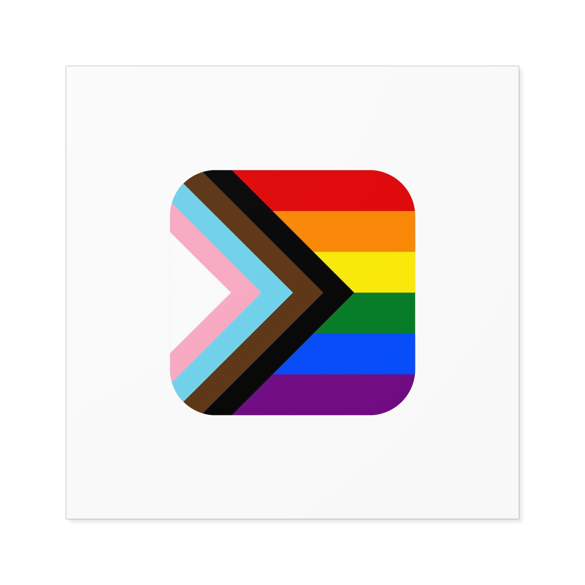 New Pride Flag Lgbtq Vector Illustartion Laminate Stickers Square - Image 49