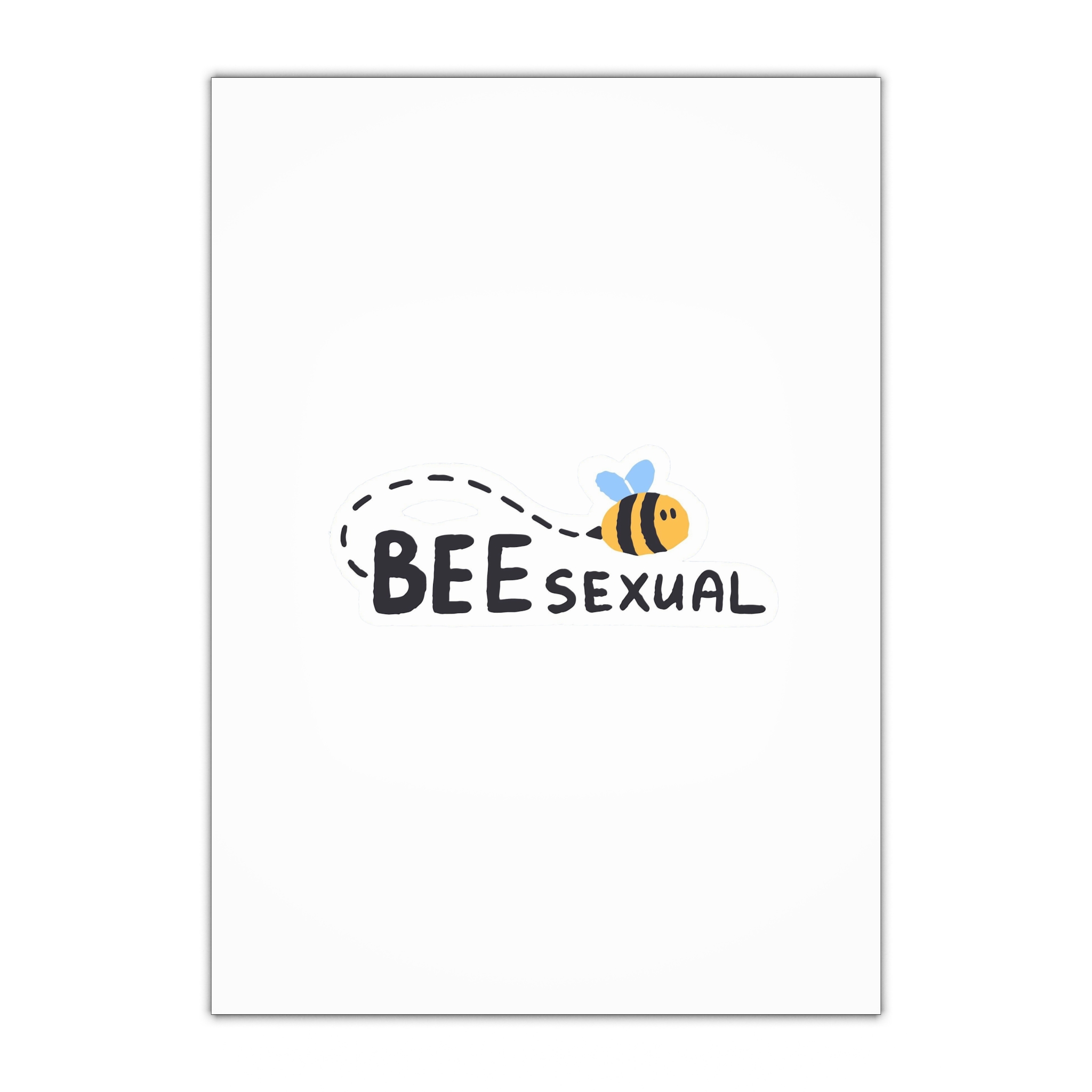 Symbol Bisexual Love Sign Non Binary Sexual Orientation Cute Lgbt Sticker With Phrase Lgbtq Concept Pride Month Design Element Decoration Flat Hand Drawn Isolated Vector Illustration Gift Wrapping...