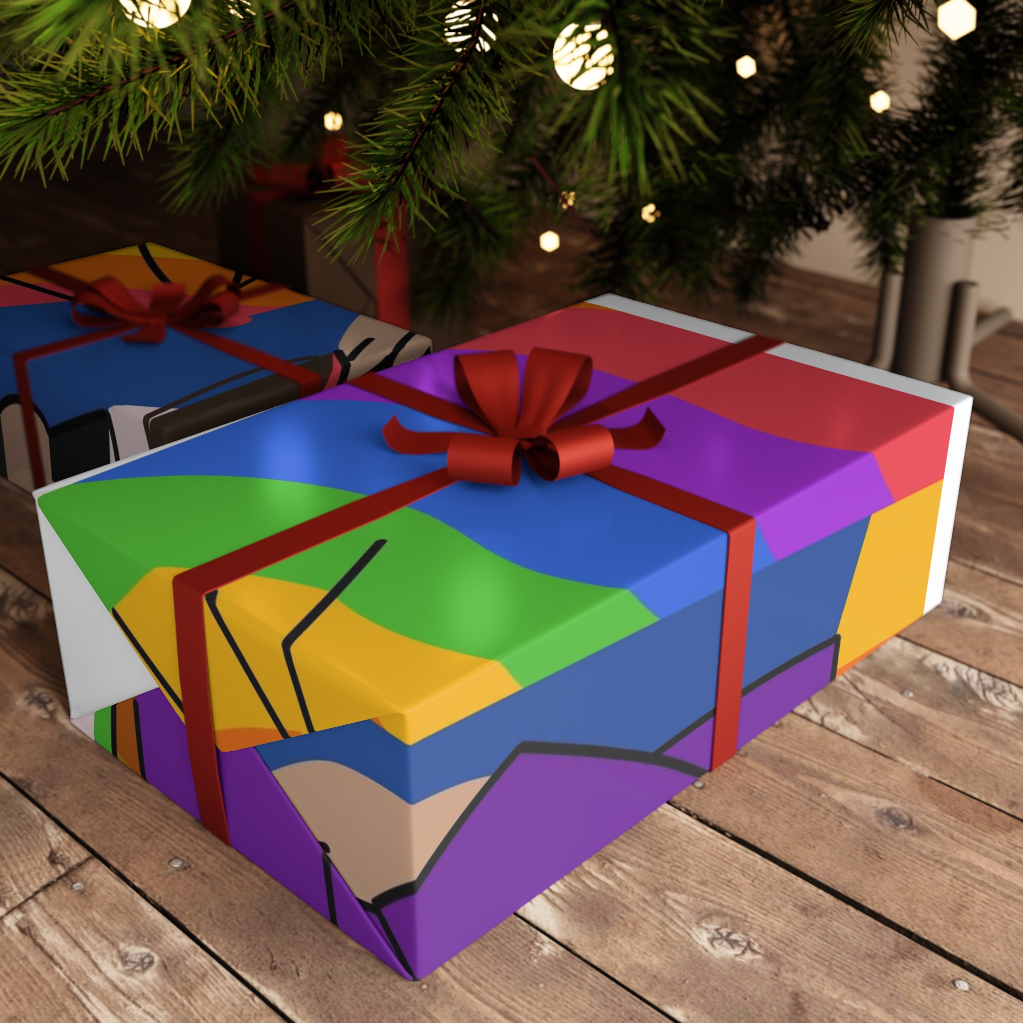 Hand Drawn Pride Day Illustration Gift Wrapping Paper Sheets 1pc - Image 6
